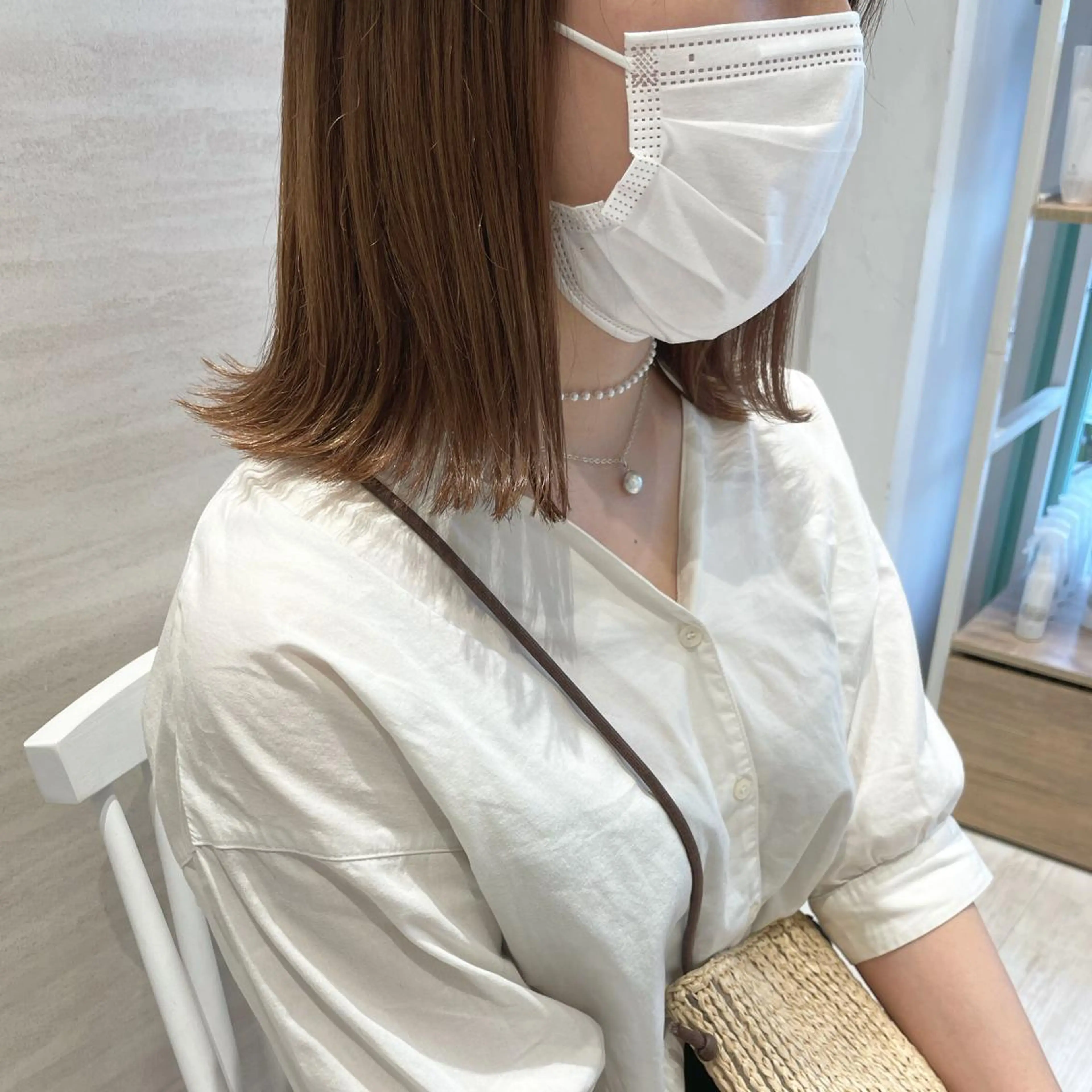 ミディアム Chiho / 梅田 / ボブ/ パーマのヘアスタイル