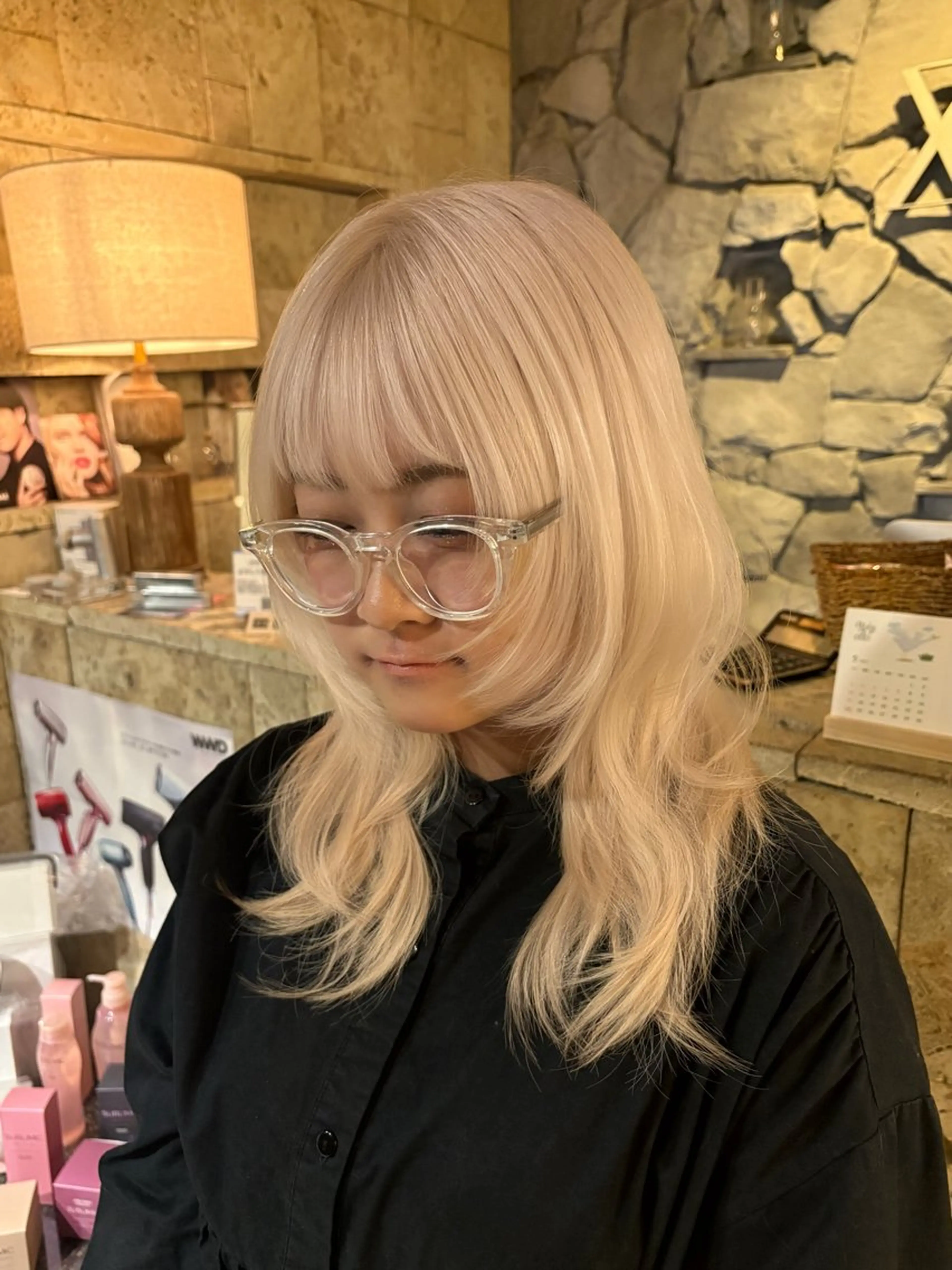 セミロング カラー ヘアアレンジ カット ヘアカラー 名駅/垢抜けカラー/ 髪質改善/リナ♡のヘアスタイル