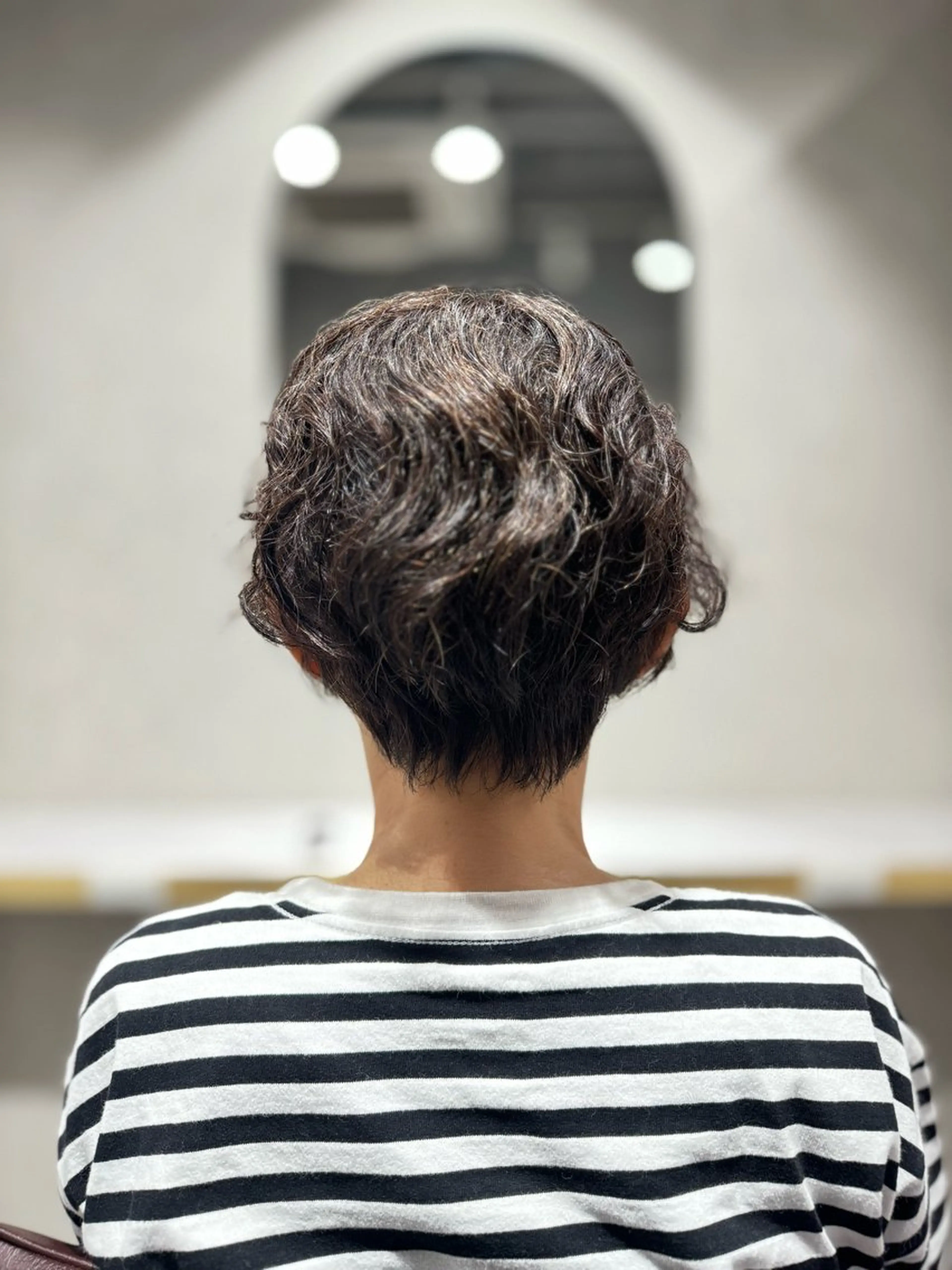 ショート カット ヘアカラー くせ毛カット終着点 カワサキトオル溝の口のヘアスタイル