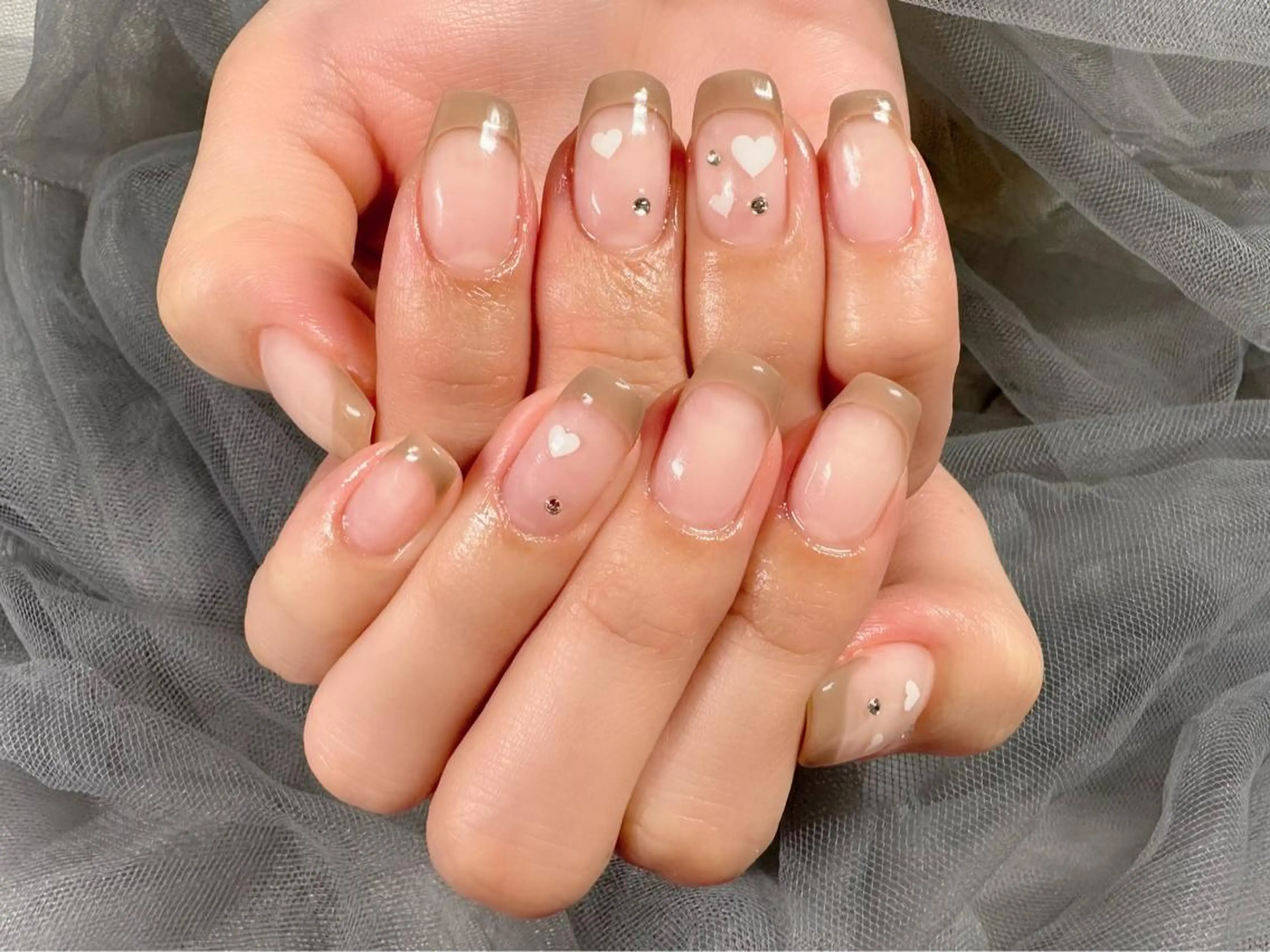 ネイル ハート ハンドネイル Nail Salon KURELLYのネイルデザイン