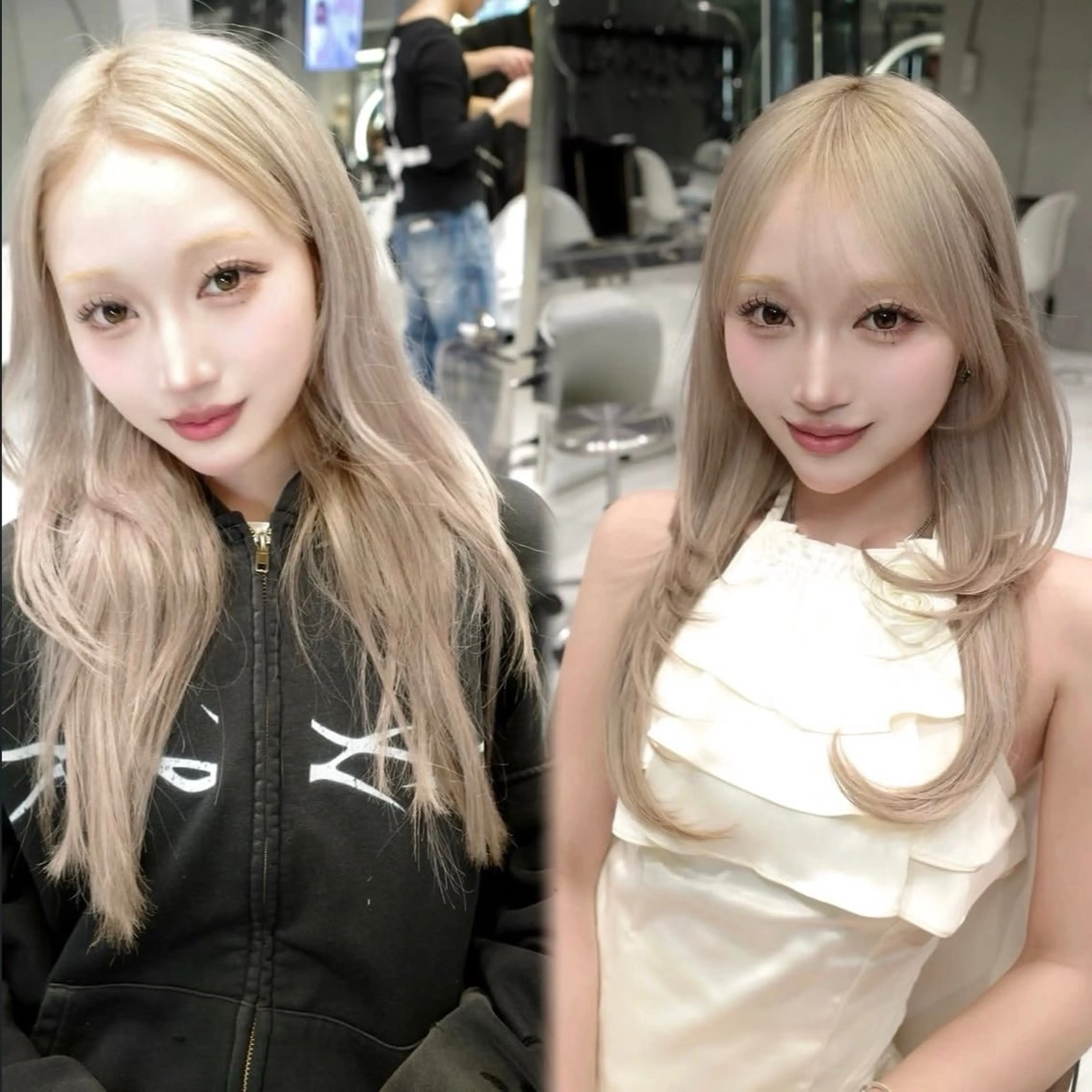 ロング くびれヘア 顔周りカット ハイレイヤー 韓国風ヘア レイヤーカット カット トリートメント Nao/ 大宮/レイヤーカットのヘアスタイル