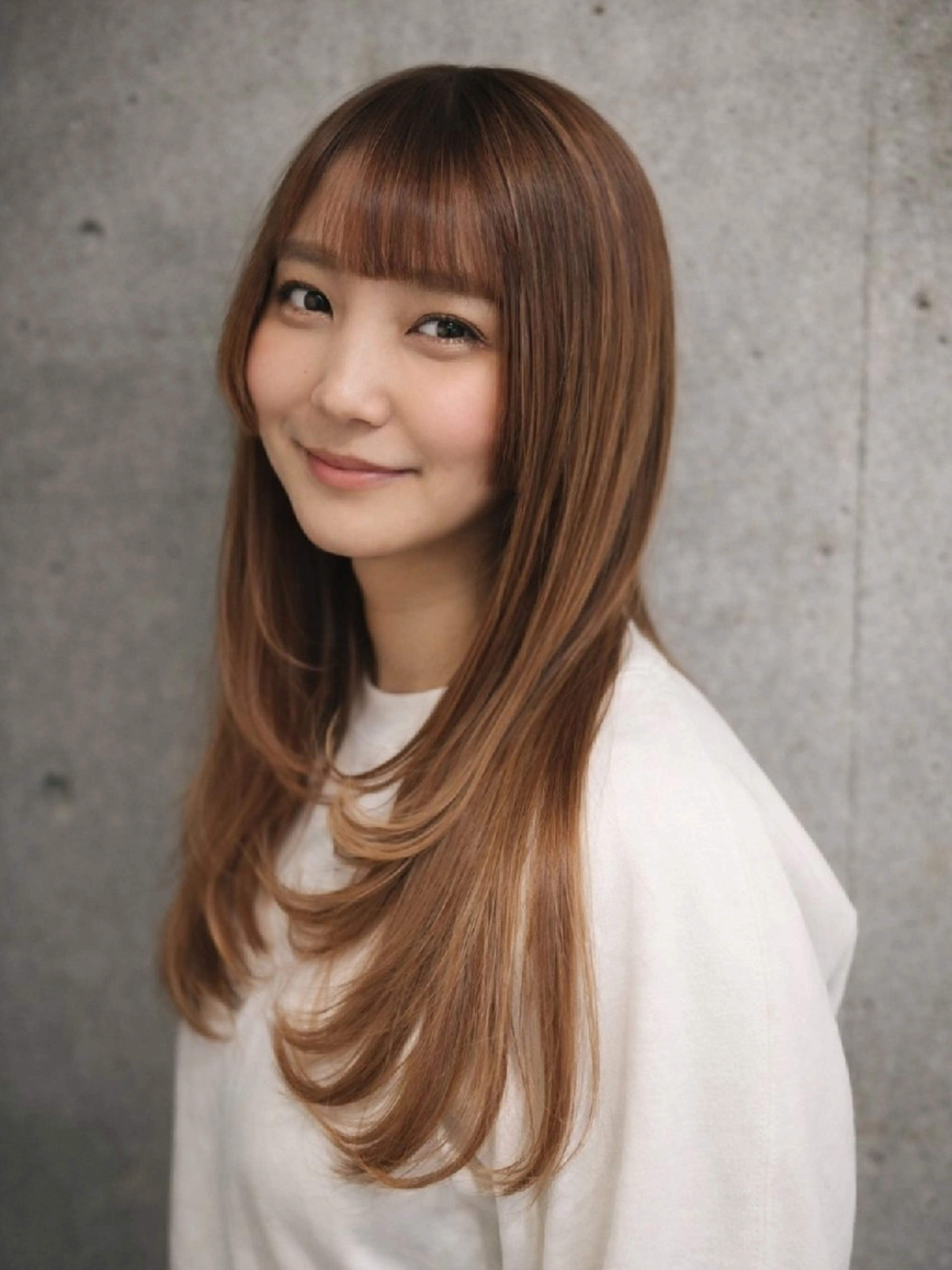 ロング カラー ハイライトカラー ハイライト 姫カット レイヤーカット カット ヘアカラー トリートメント terra✂️川嶋 大輔のヘアスタイル