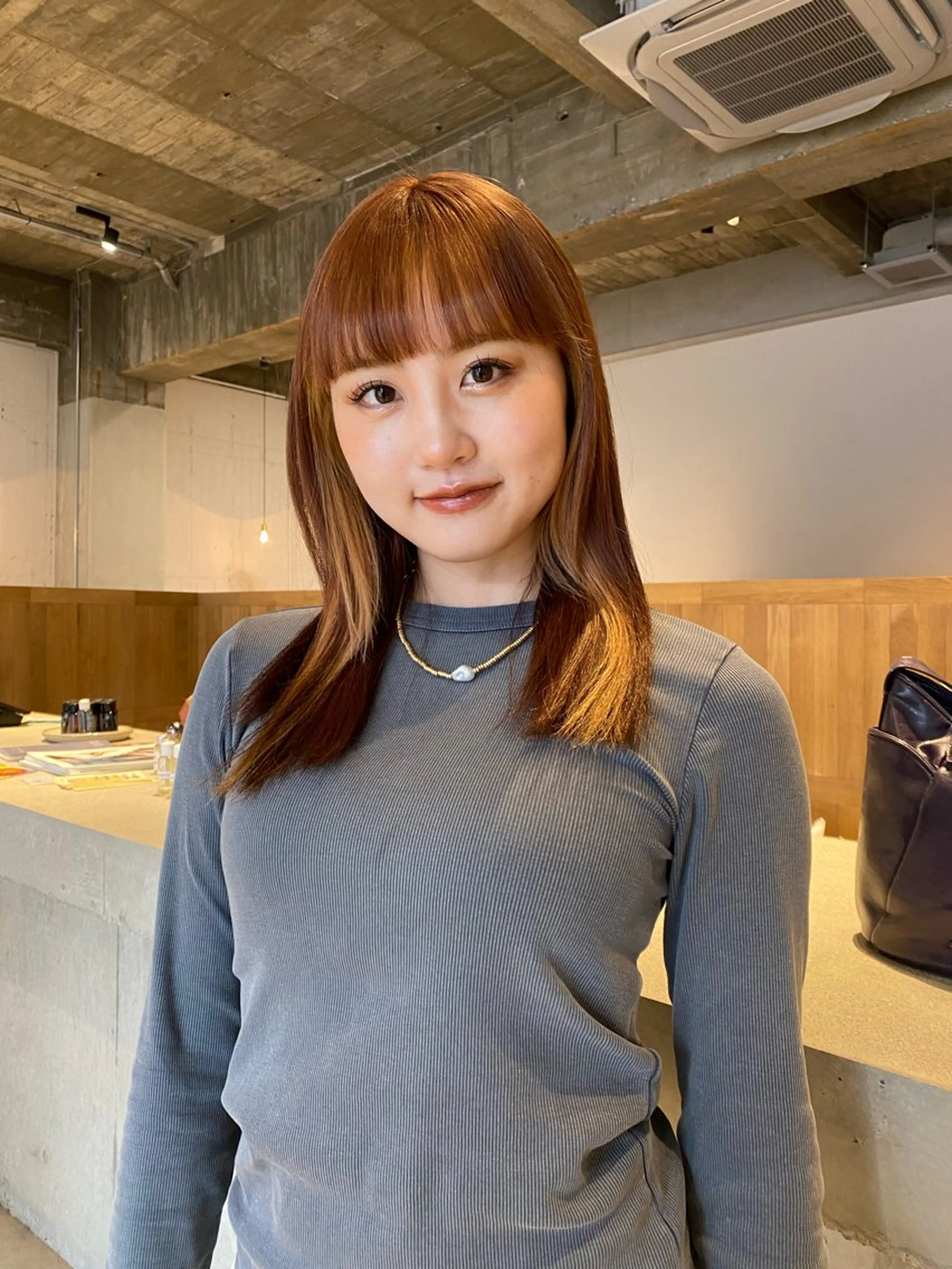 セミロング カラー レイヤーカット/ ダブルカラーサクライのヘアスタイル