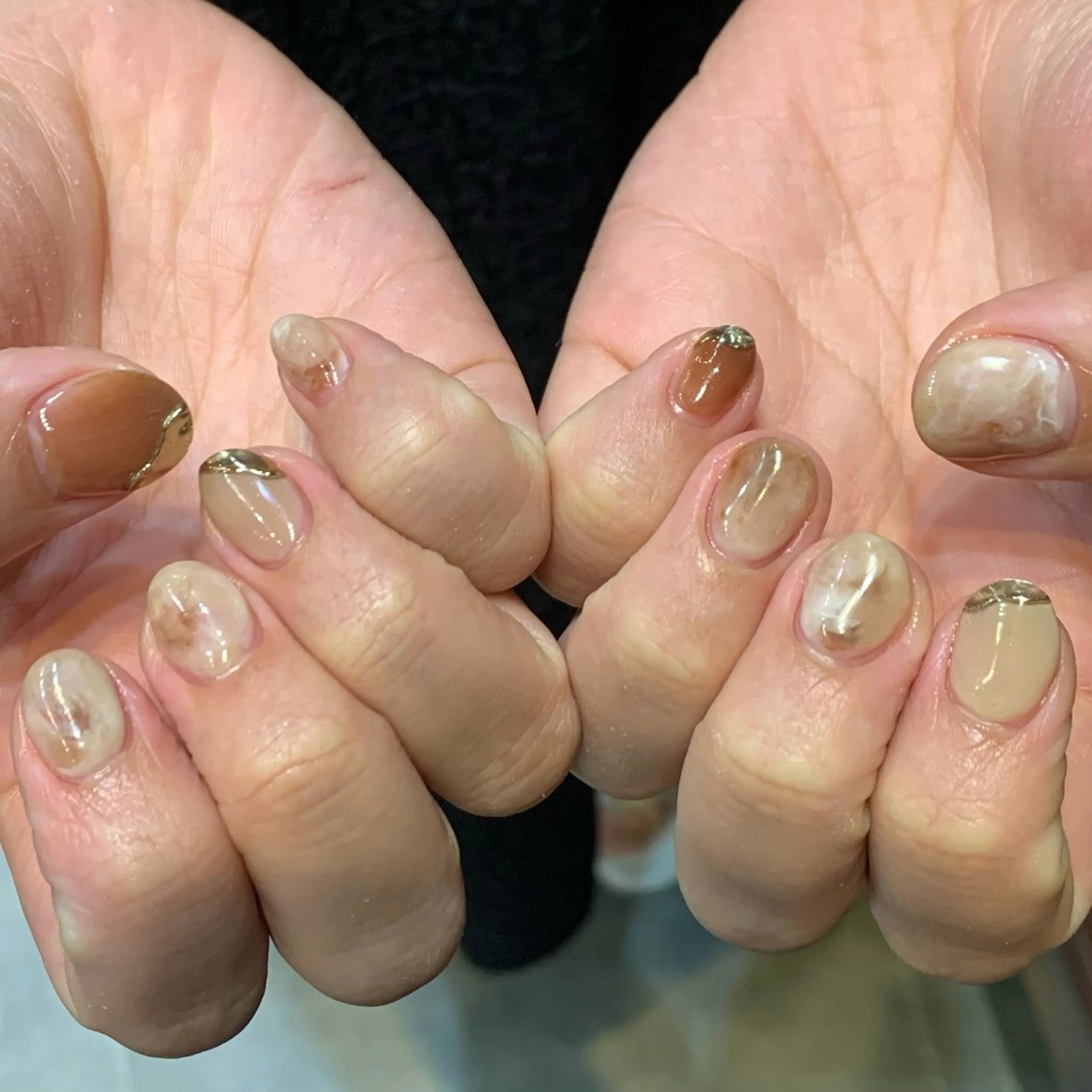 ネイル ハンドネイル YUKIMO🍎名駅 /ニュアンスのネイルデザイン