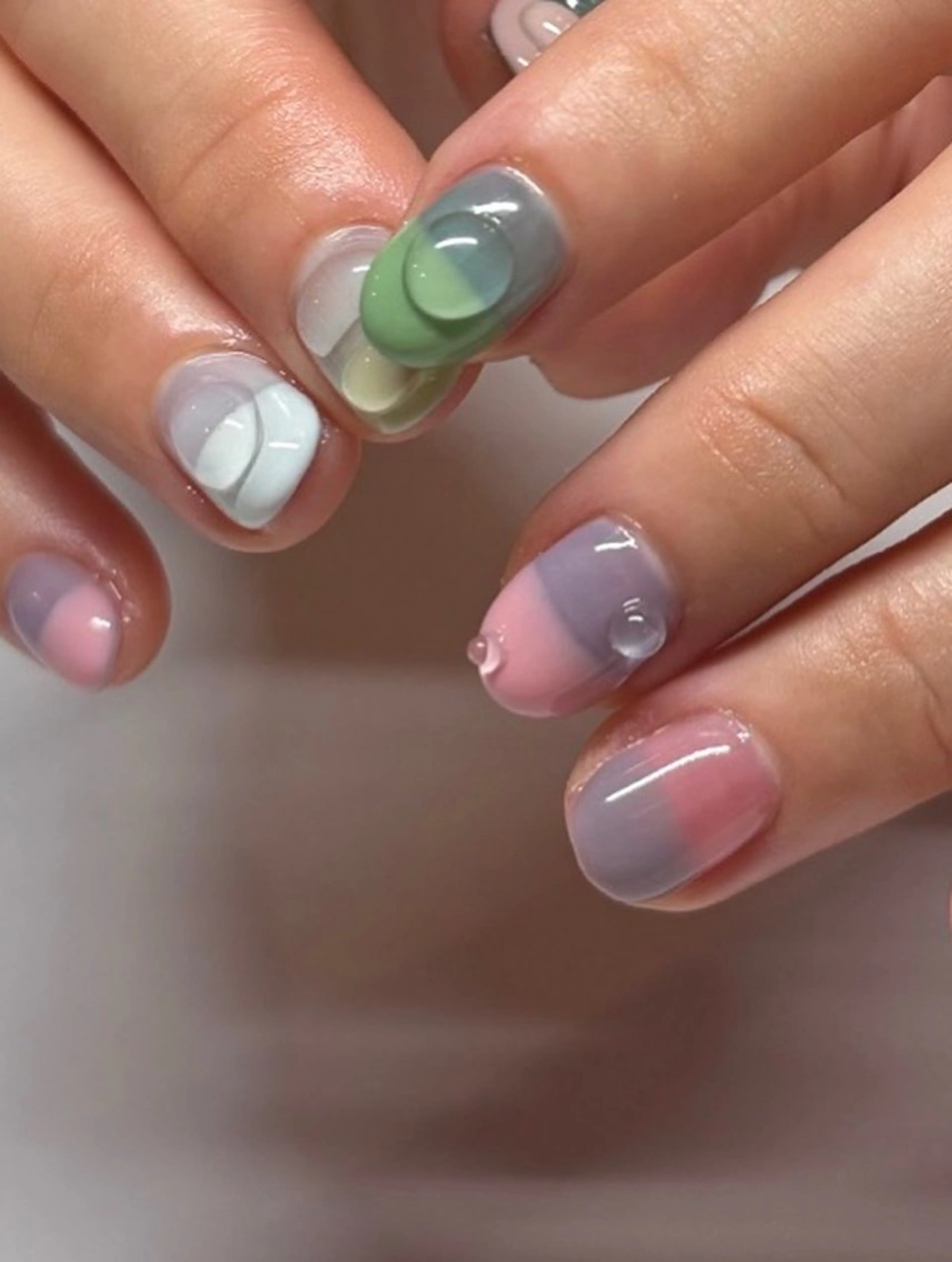 カラー ハンドネイル nail salon Manonのネイルデザイン