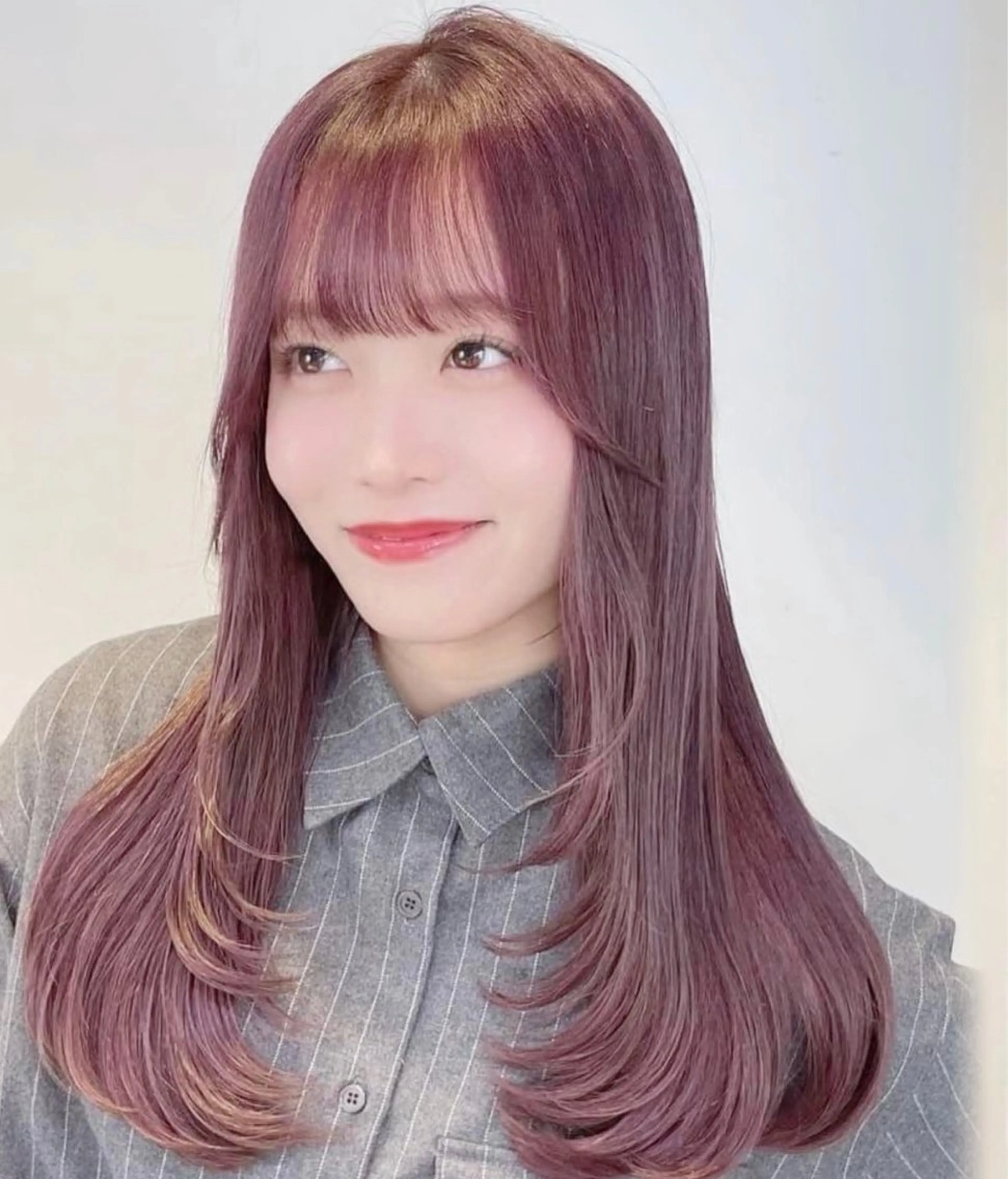 カラー ブリーチ カット ゆあ🤎暖色系🍊/ レイヤーカット🪽のヘアスタイル