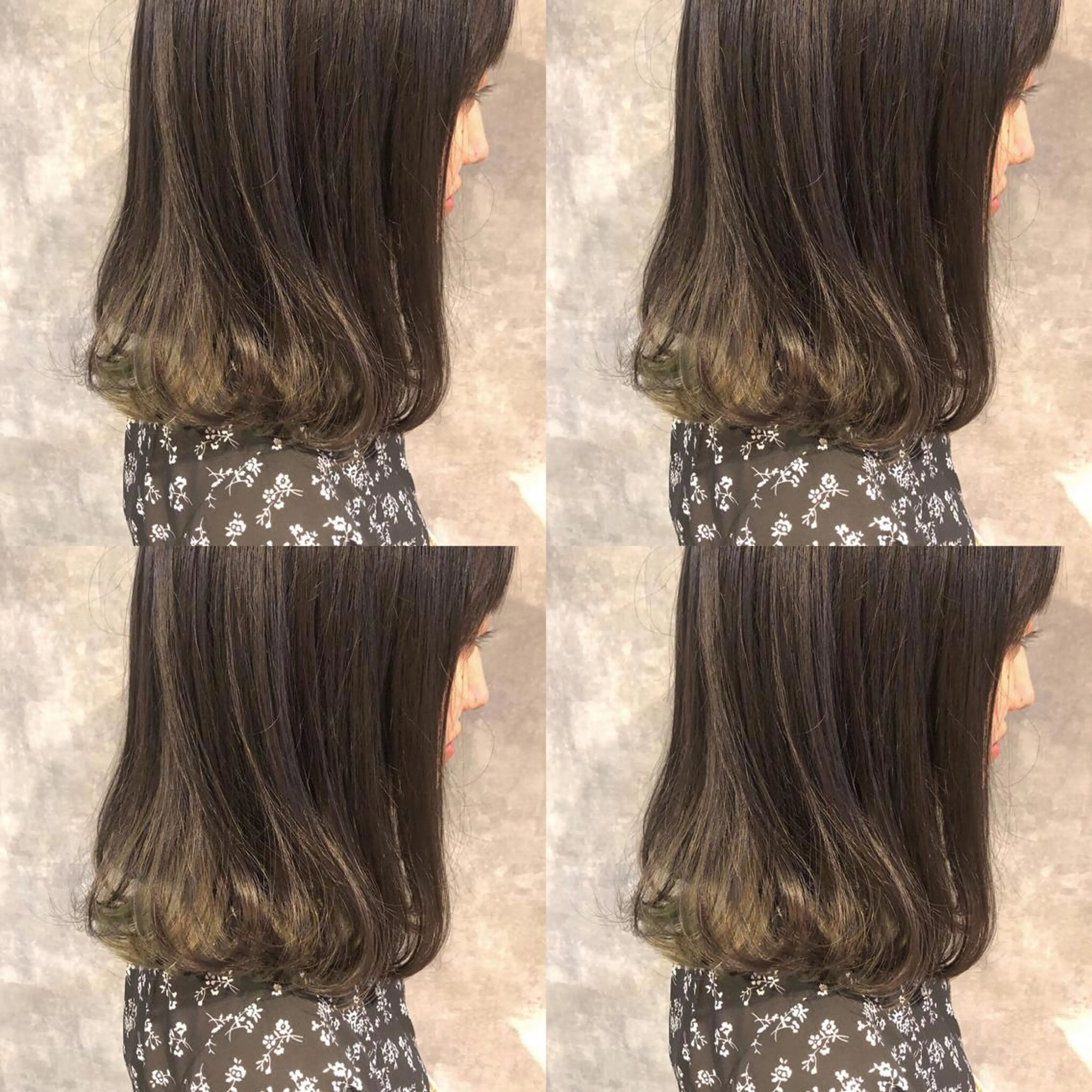 ミディアム ヘアアレンジ レイヤーカット❤︎ 韓国ヘア❤︎YUKAのヘアスタイル