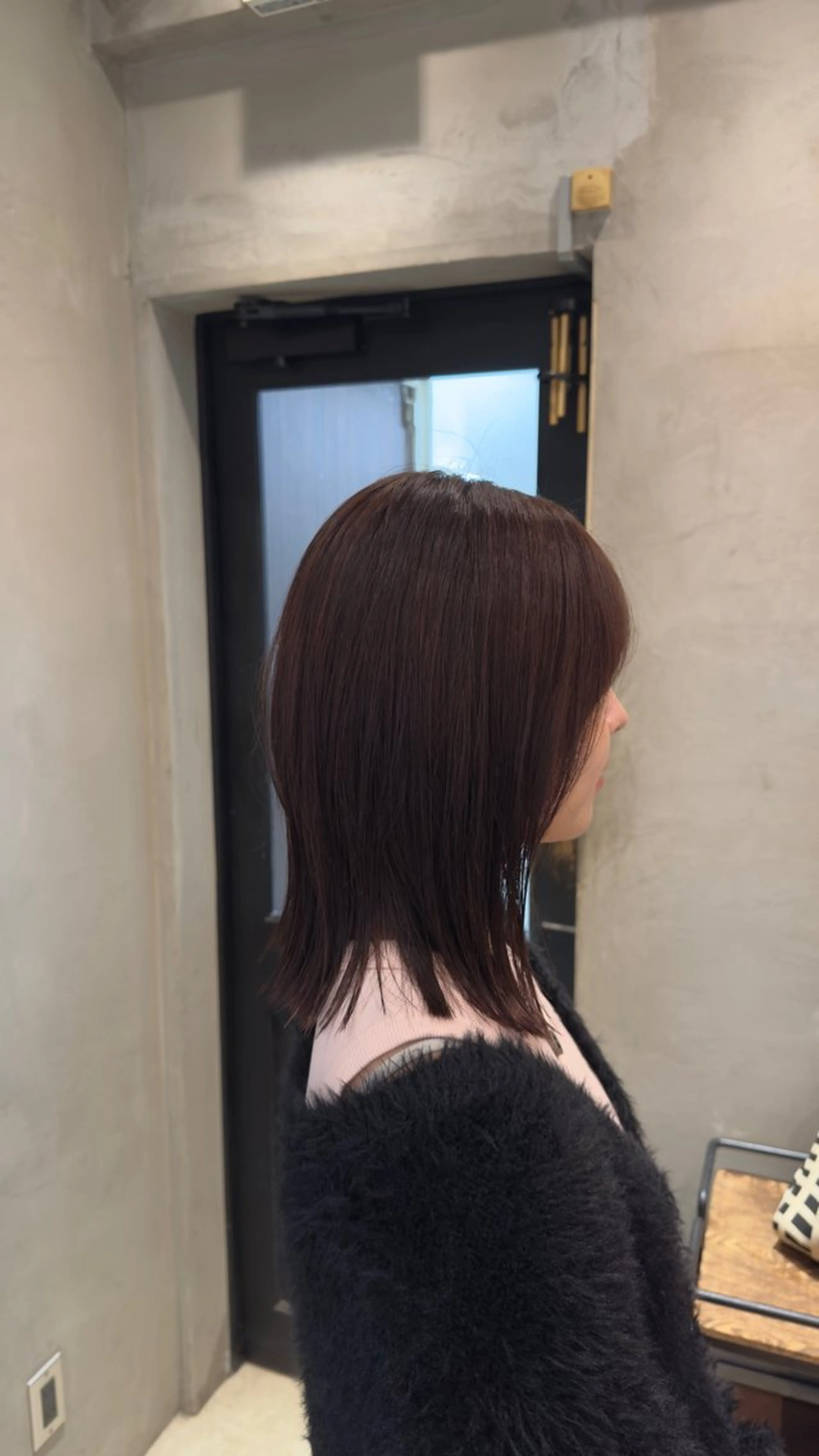 ミディアム ボブレイヤー ボブ くびれヘア 顔まわりレイヤー 韓国風ヘア カット ヘアカラー トリートメント ボブ/レイヤー/パー マ/新宿/KOKIのヘアスタイル