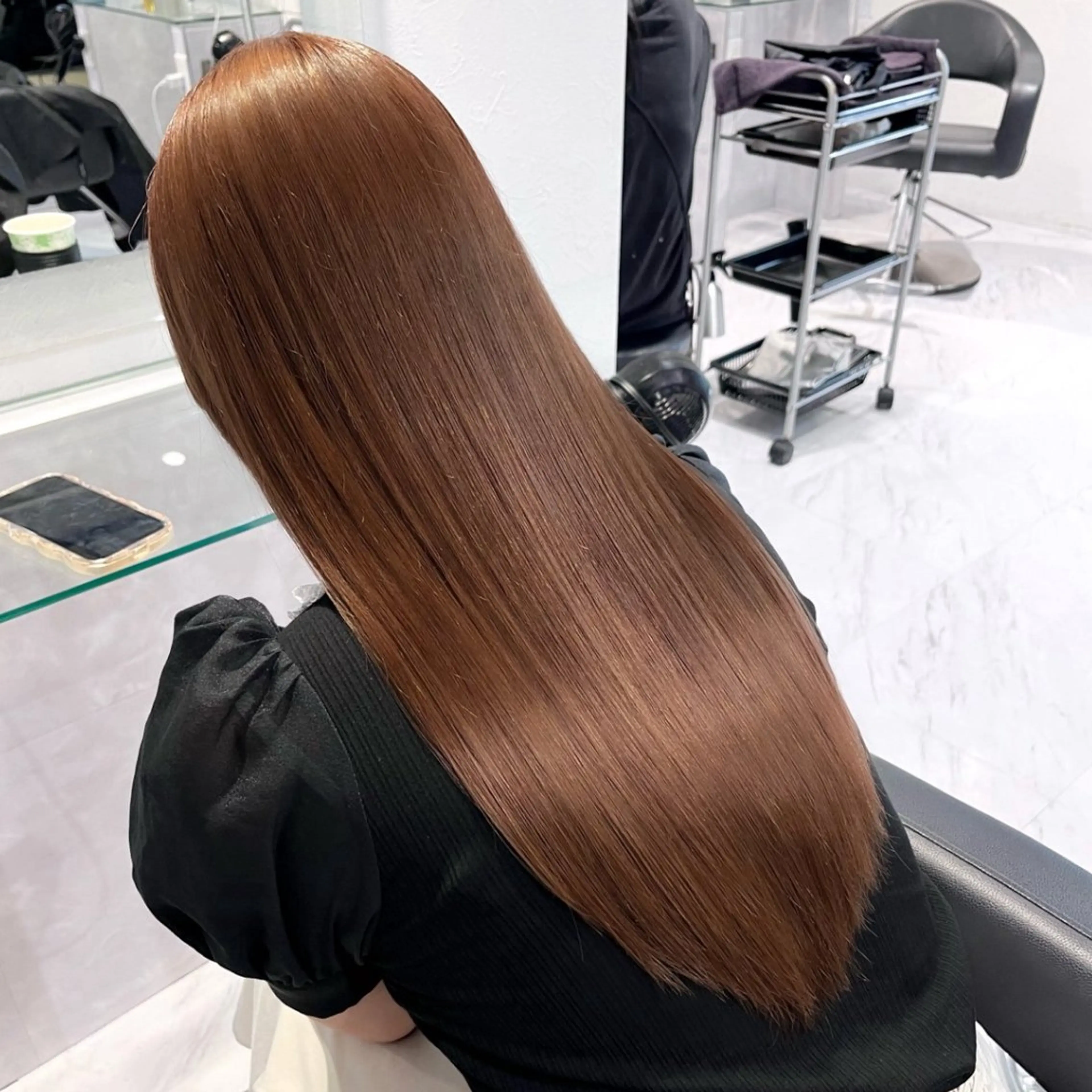 ロング カラー ヘアカラー トリートメント ヘッドスパ ヘアセット 🫧うる艶トレンド 🫧透明感カラーのヘアスタイル