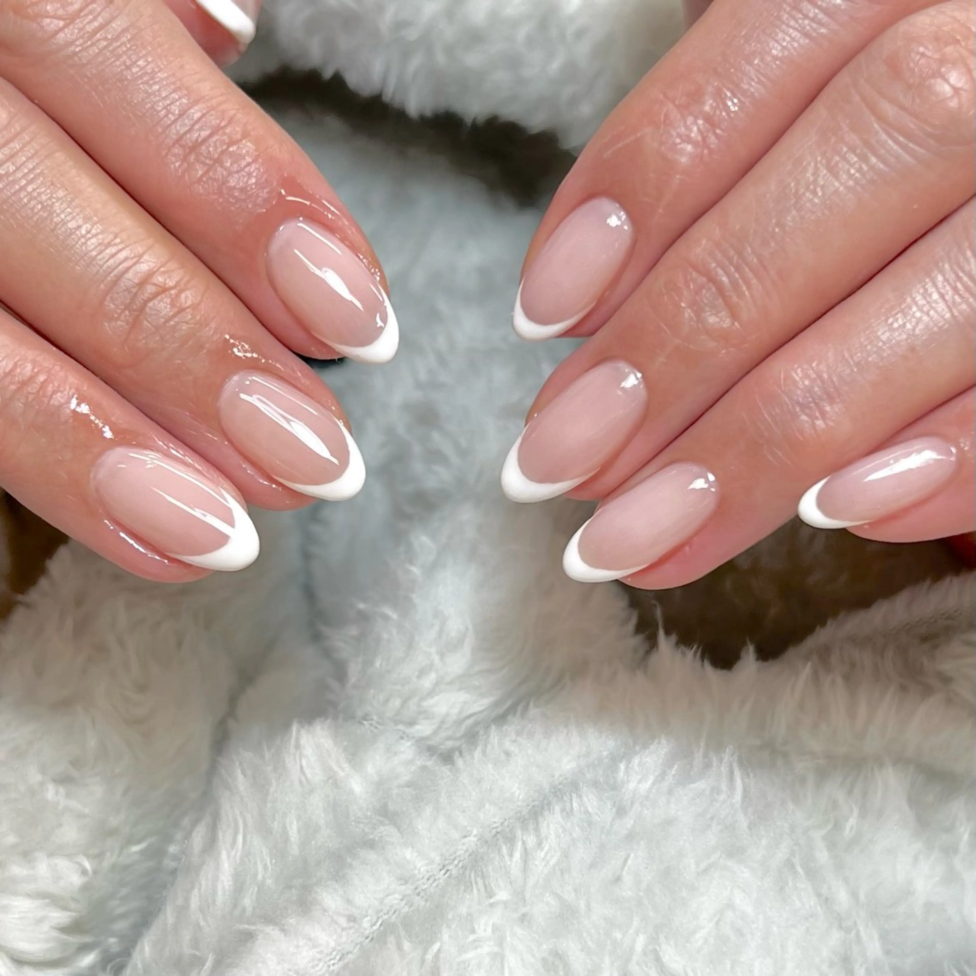 🩵初回オフ無料◎ クリアベースカラーグラデーションorフレンチ🩵¥6200の写真