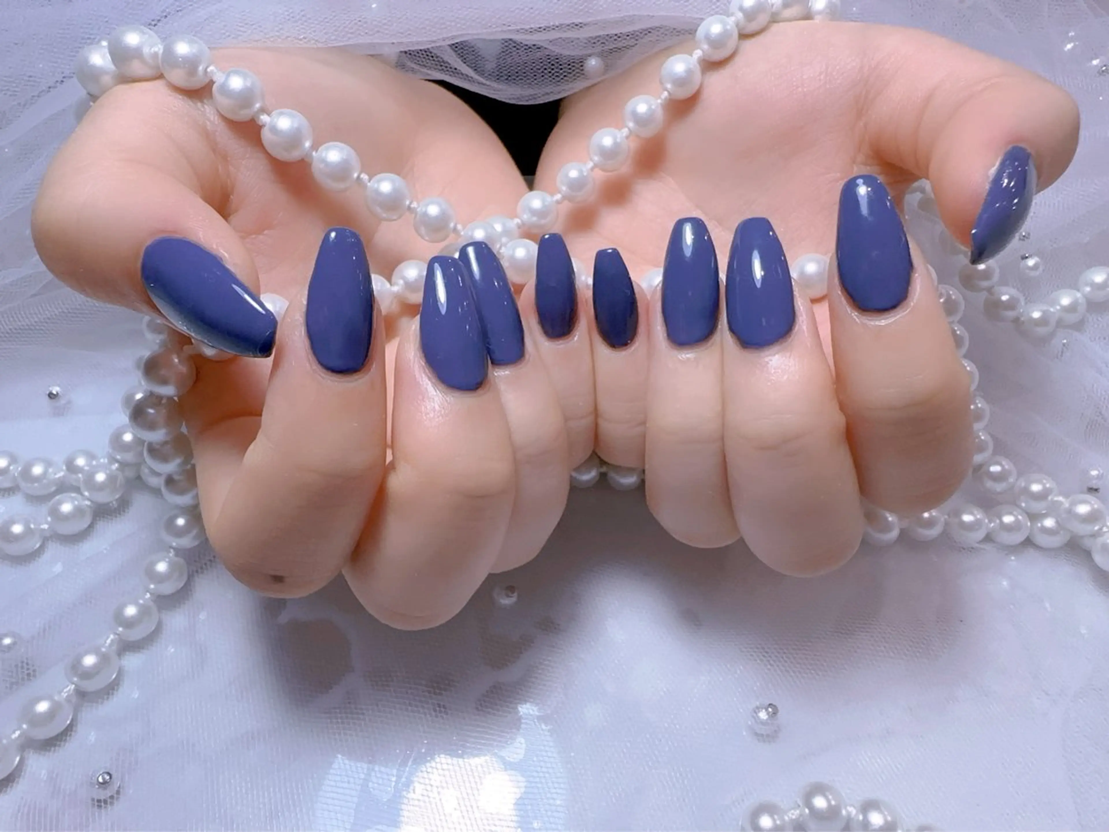 ネイル 長さ出し ワンカラーネイル ネイルチップ You&Me Miyuのネイルデザイン