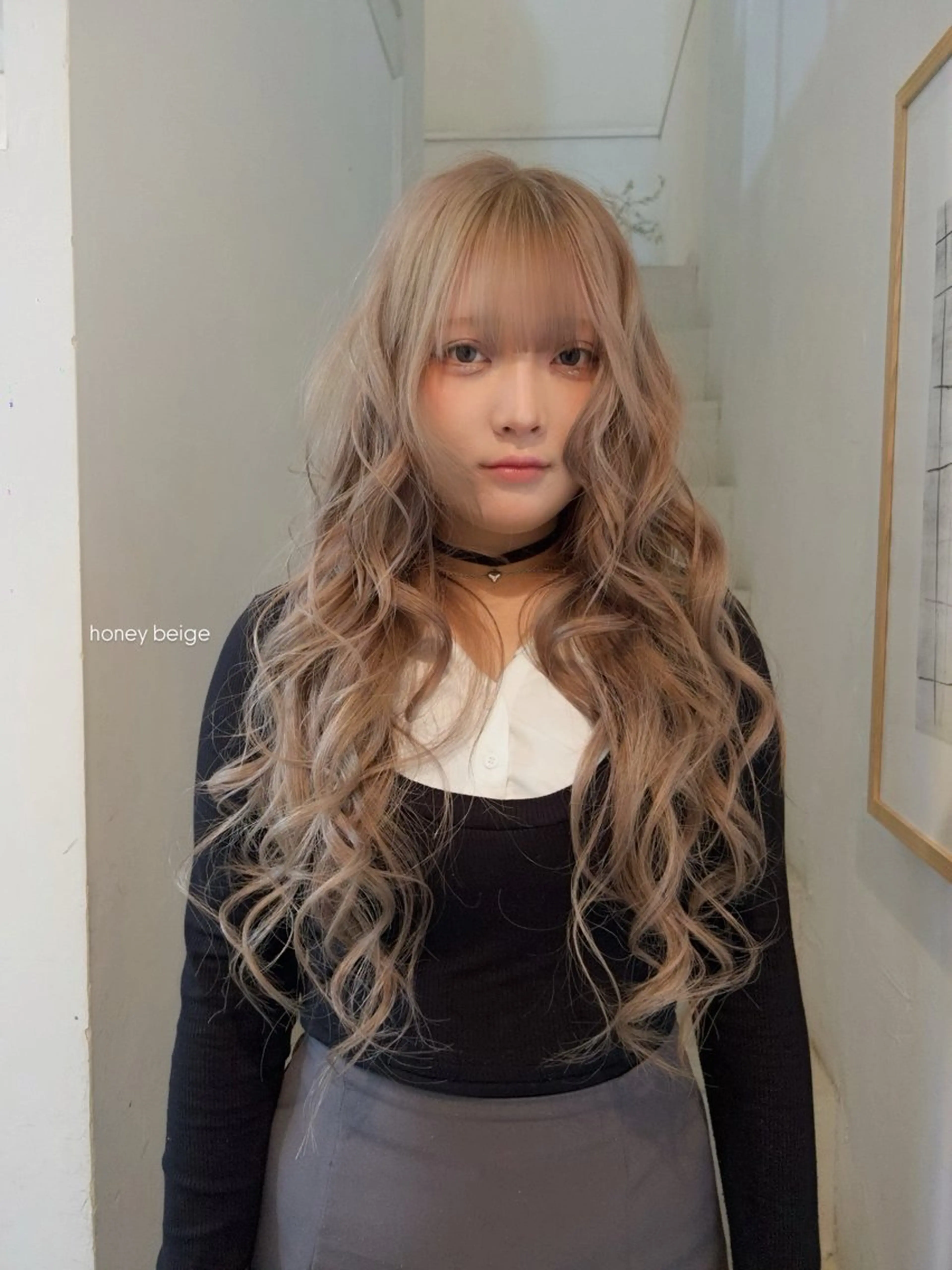 ロング カラー ハイトーンカラー ヘアカラー Kii/fiika/ 天神今泉🍑neneのヘアスタイル