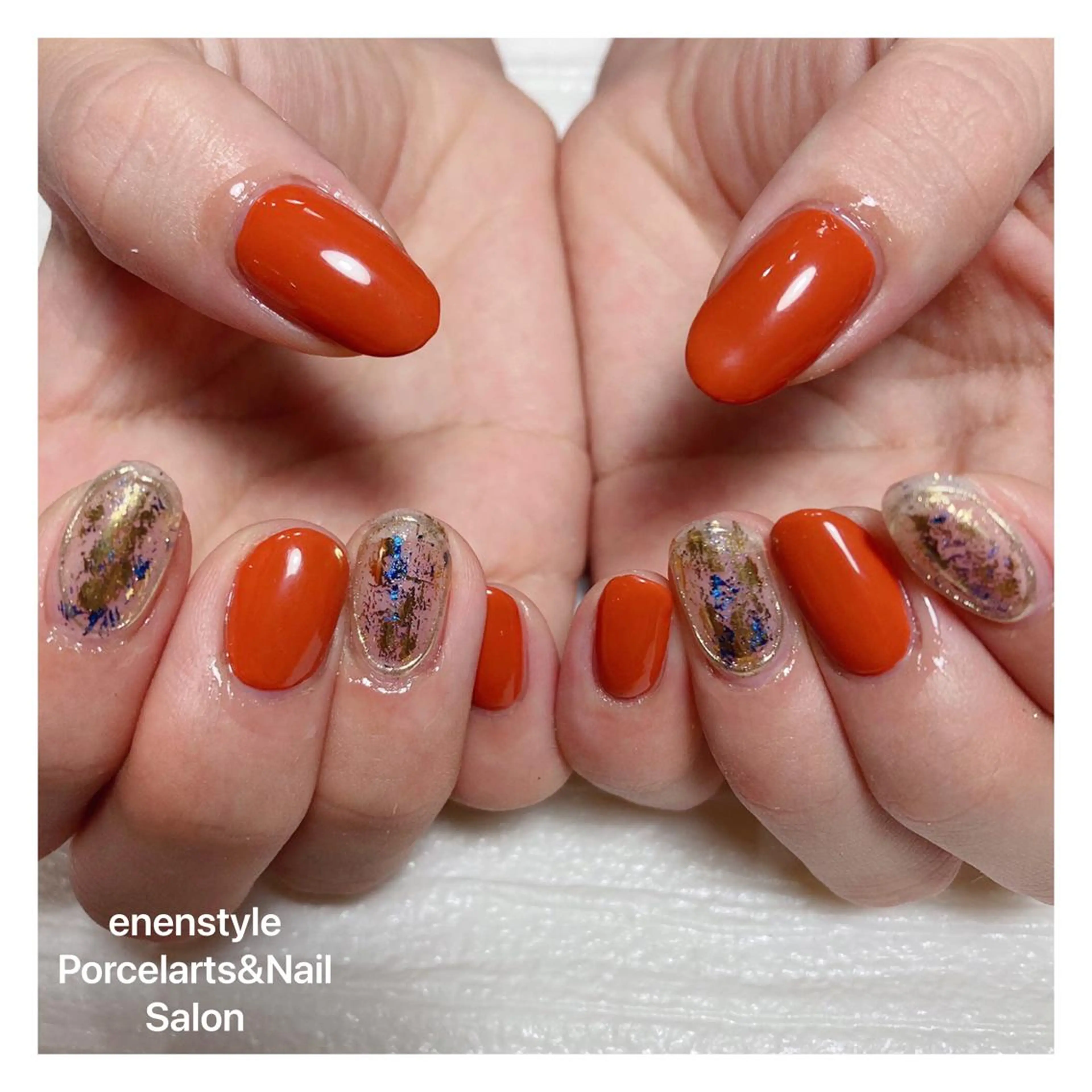 ミディアム ネイル ハンドネイル 👑enen style👑のネイルデザイン