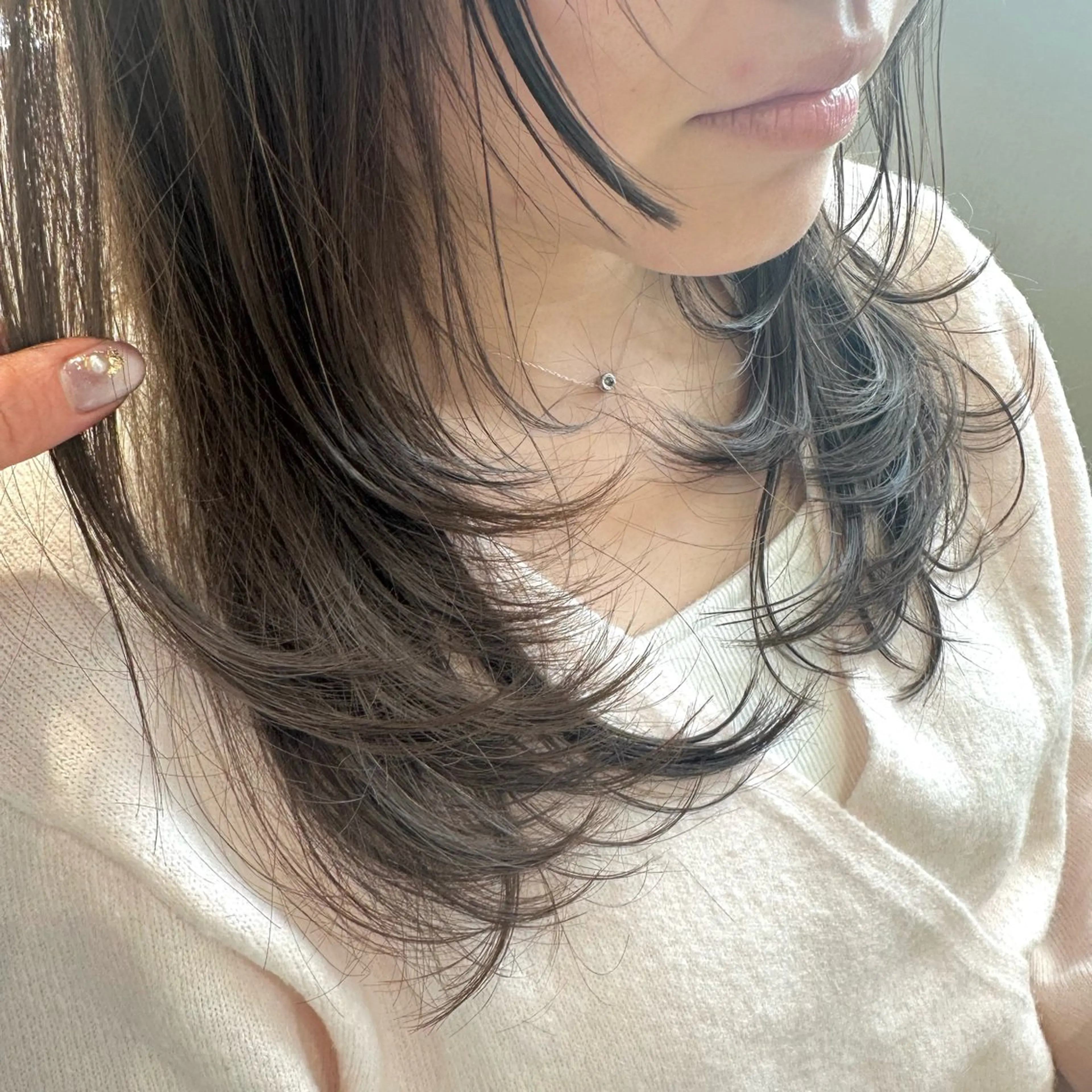 ロング レイヤーカット カット ヘアカラー トリートメント 🌷韓国ヘア🌷 sunc🌷AMIのヘアスタイル