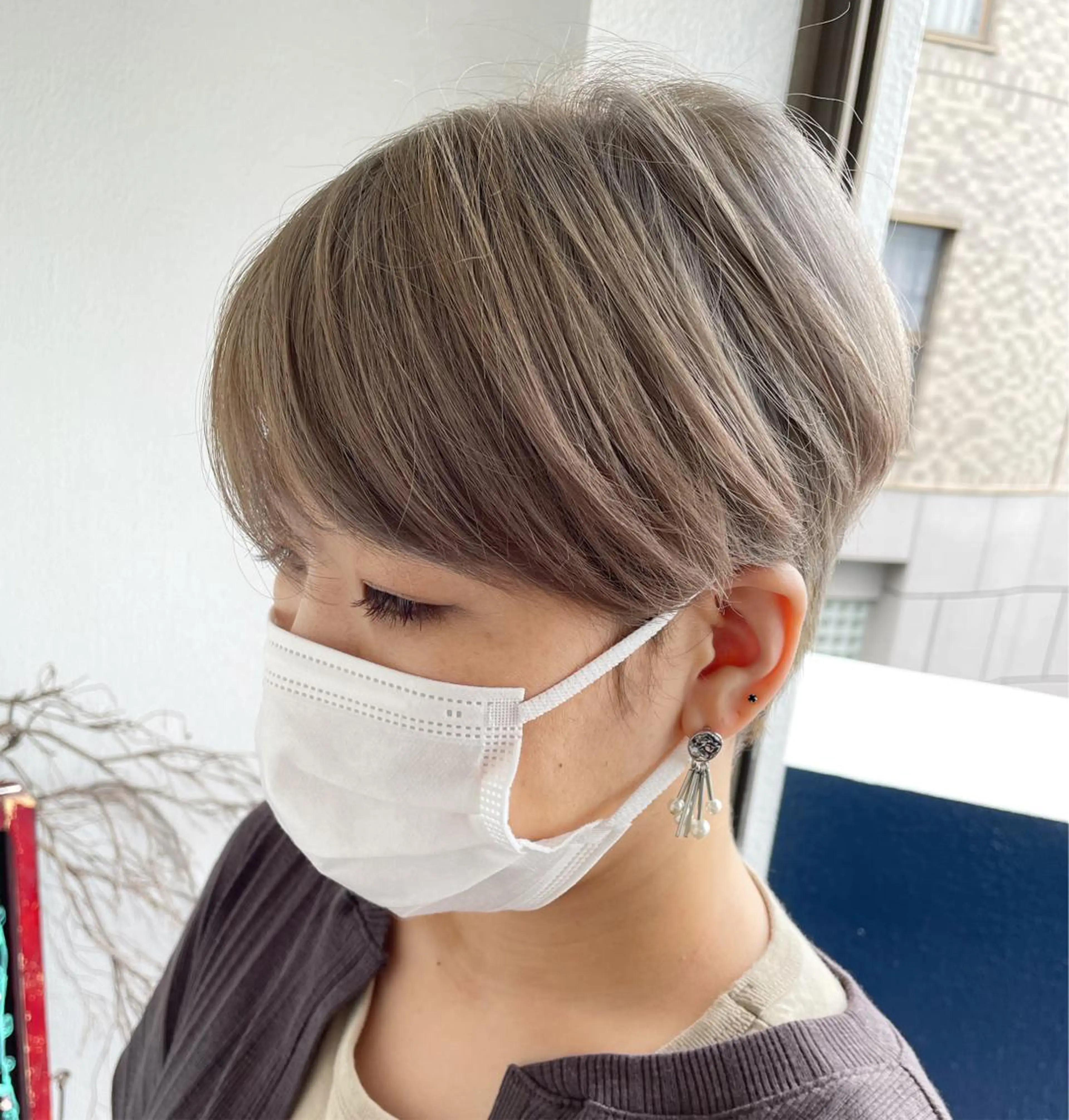 ショート カラー 透明感カラー 大嶋 宏隆のヘアスタイル