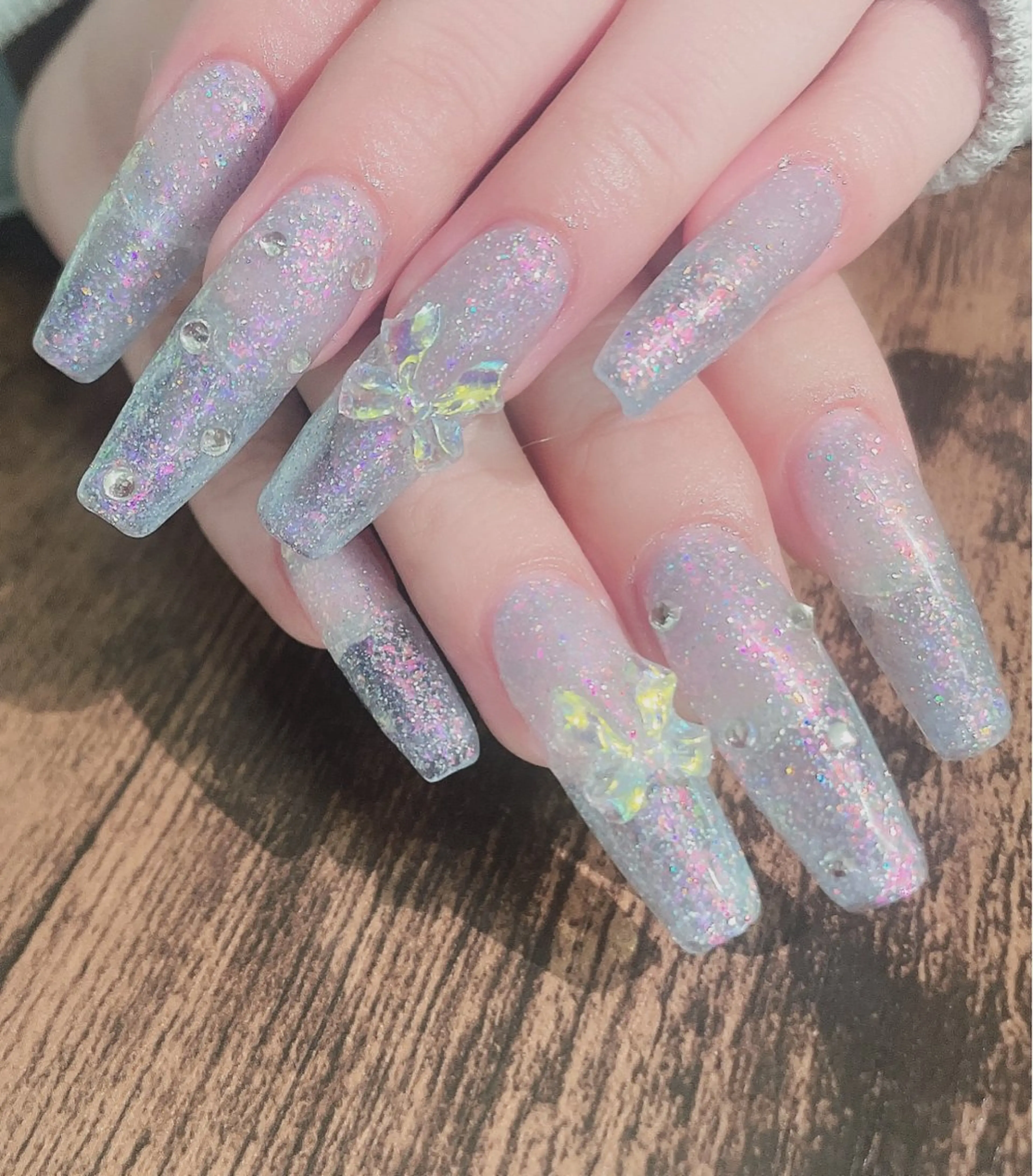 ネイル フラッシュネイル ワンカラーネイル スカルプネイル 小野 優海のネイルデザイン