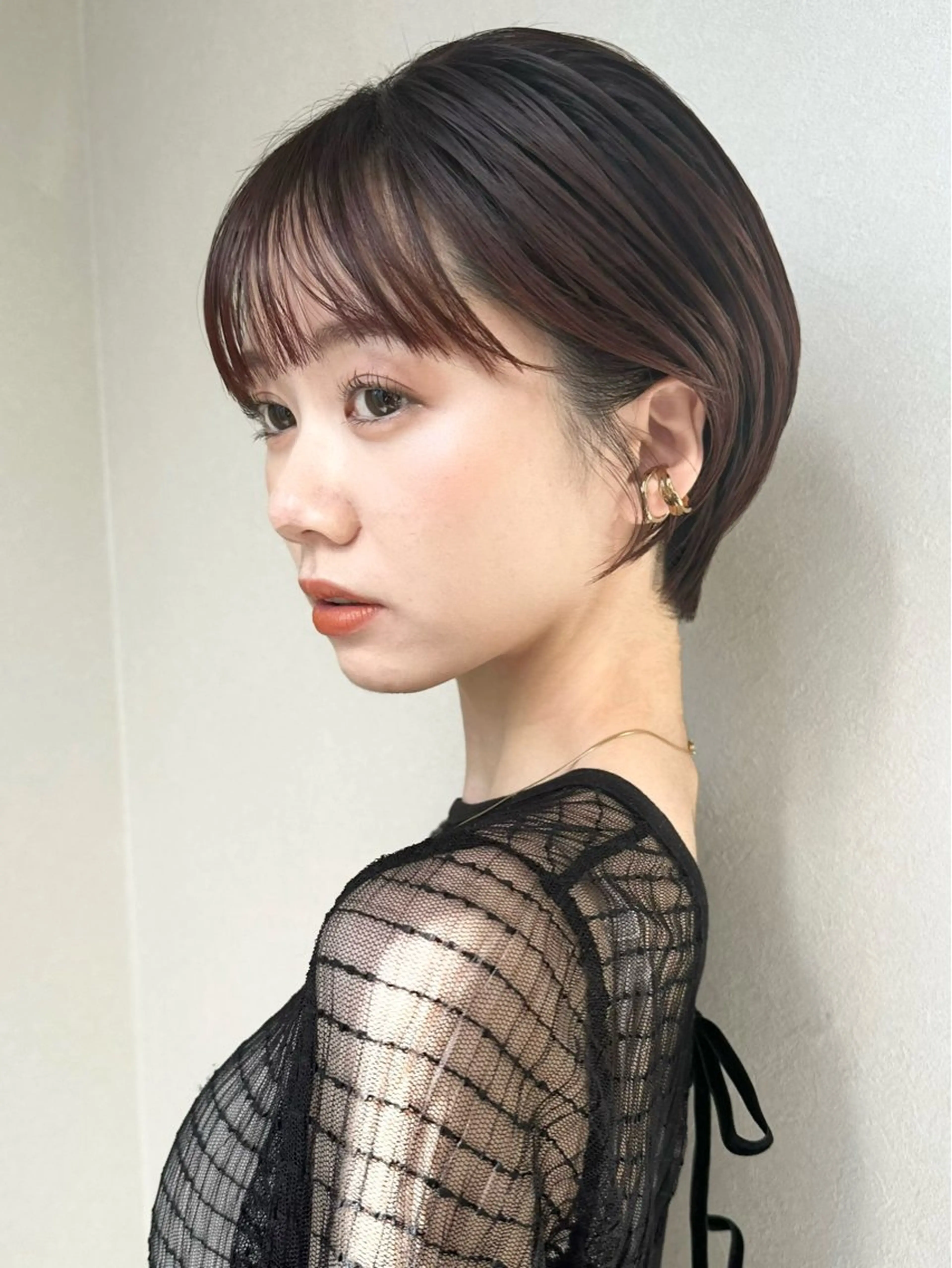 ショート カラー パーマ 👑ショート/ボブ /銀座/ニシオカ👑のヘアスタイル