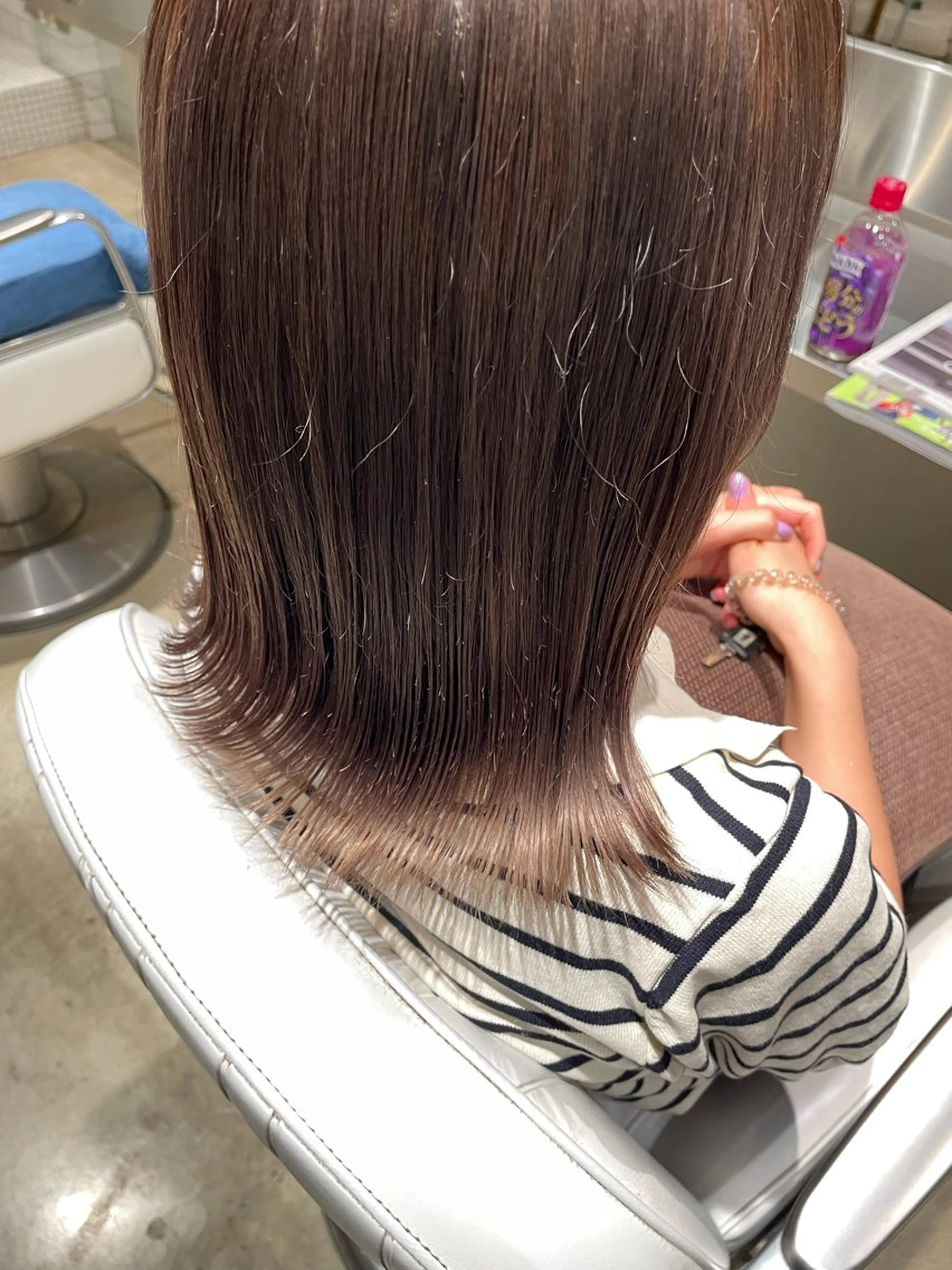 ミディアム カラー 透明感カラー 樋口 花穂のヘアスタイル