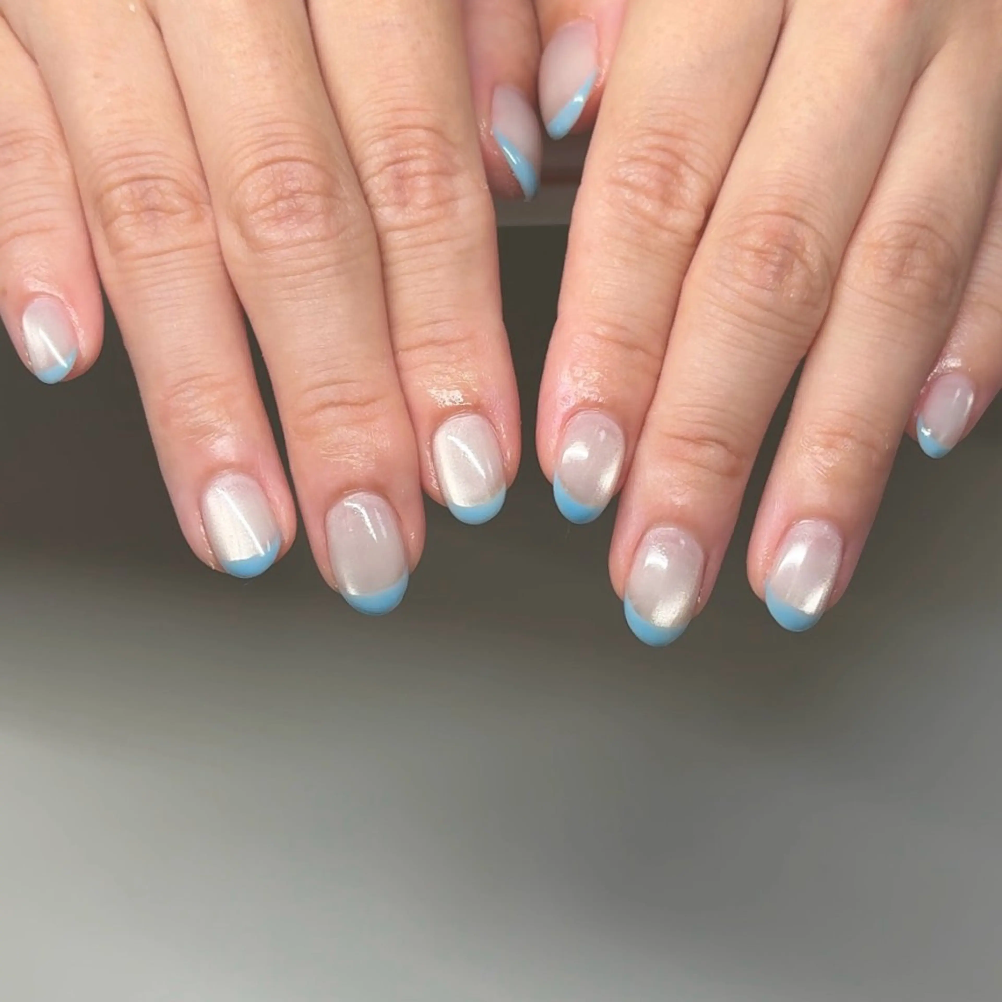 ネイル フレンチネイル マグネットネイル Gemini Misakoのネイルデザイン