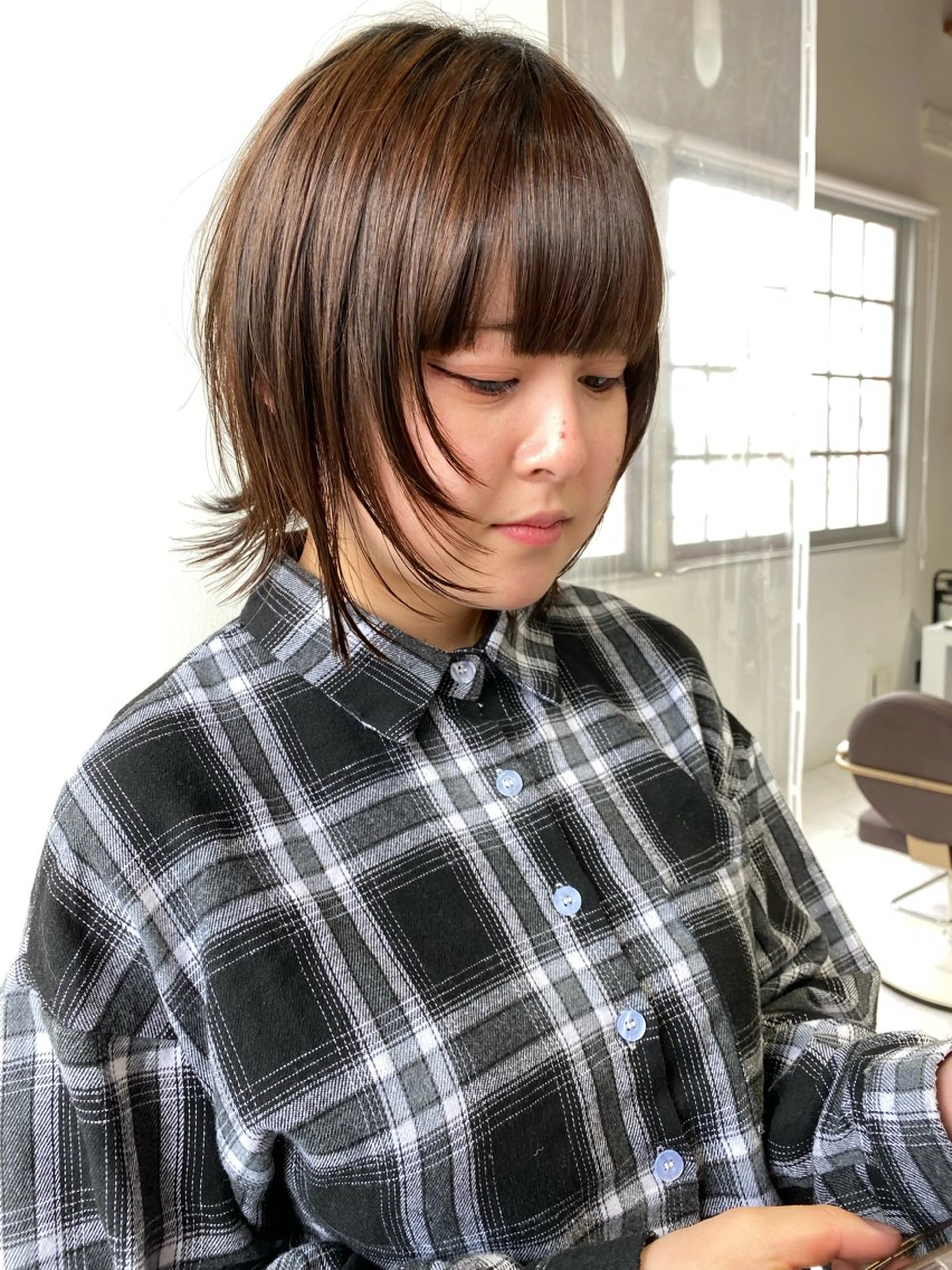 ショート カラー ヘアアレンジ ダブルカラー 顔まわりレイヤー 顔周りカット 髪質改善 レイヤーカット カット ヘアカラー トリートメント 新井 広之のヘアスタイル