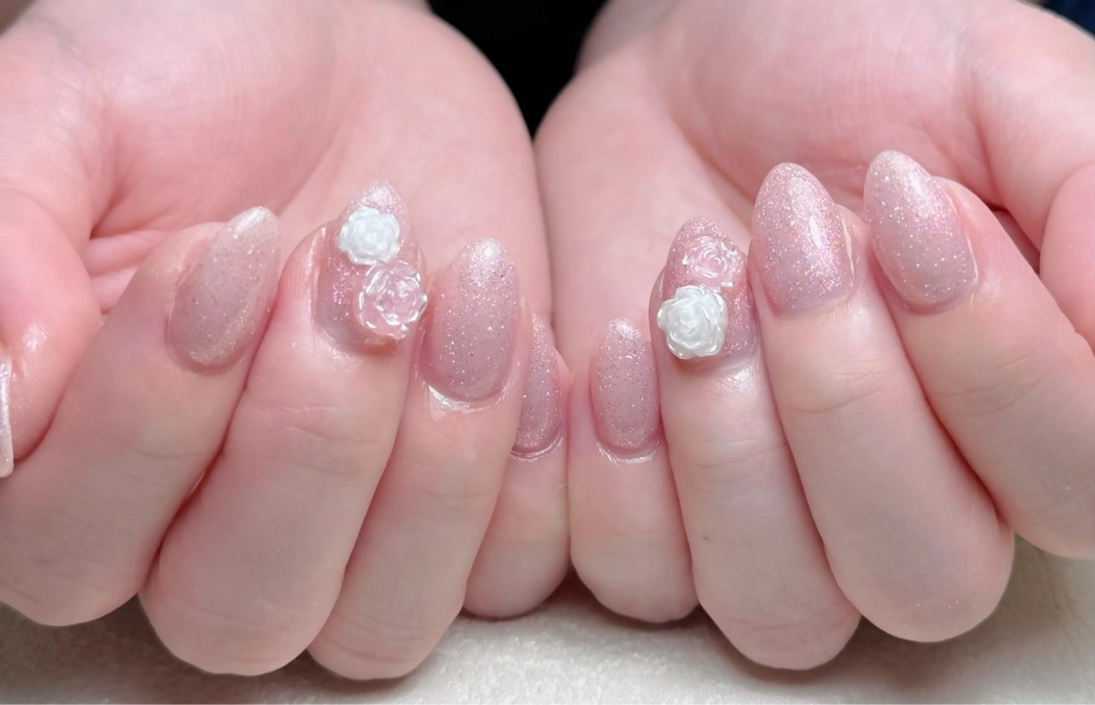 ネイル アートネイル オーロラネイル 長さ出し フットネイル フレンチネイル ハンドネイル 中野駅から2分 MEO NAILのネイルデザイン