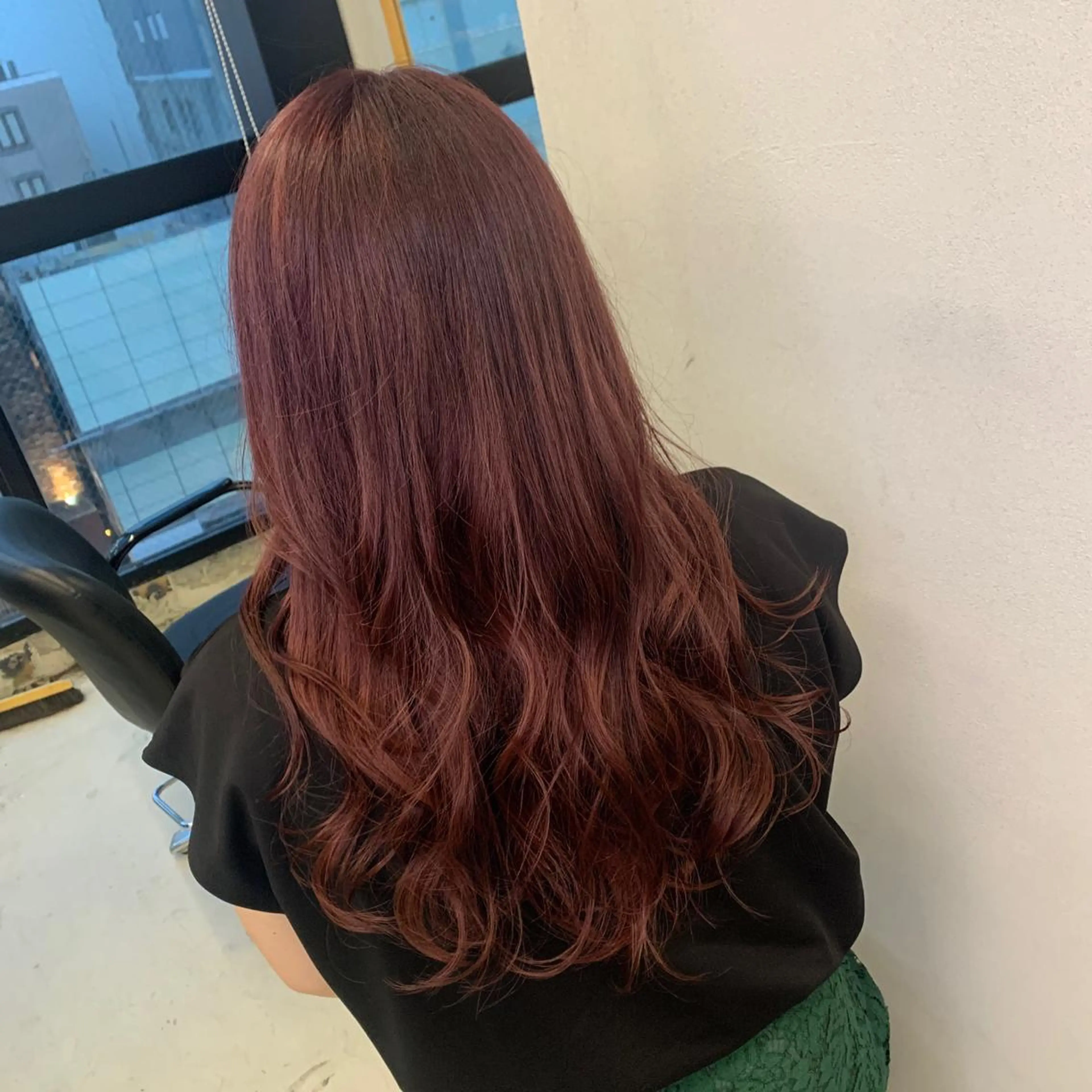 ロング カラー カット ヘアカラー トリートメント 難波 茜のヘアスタイル