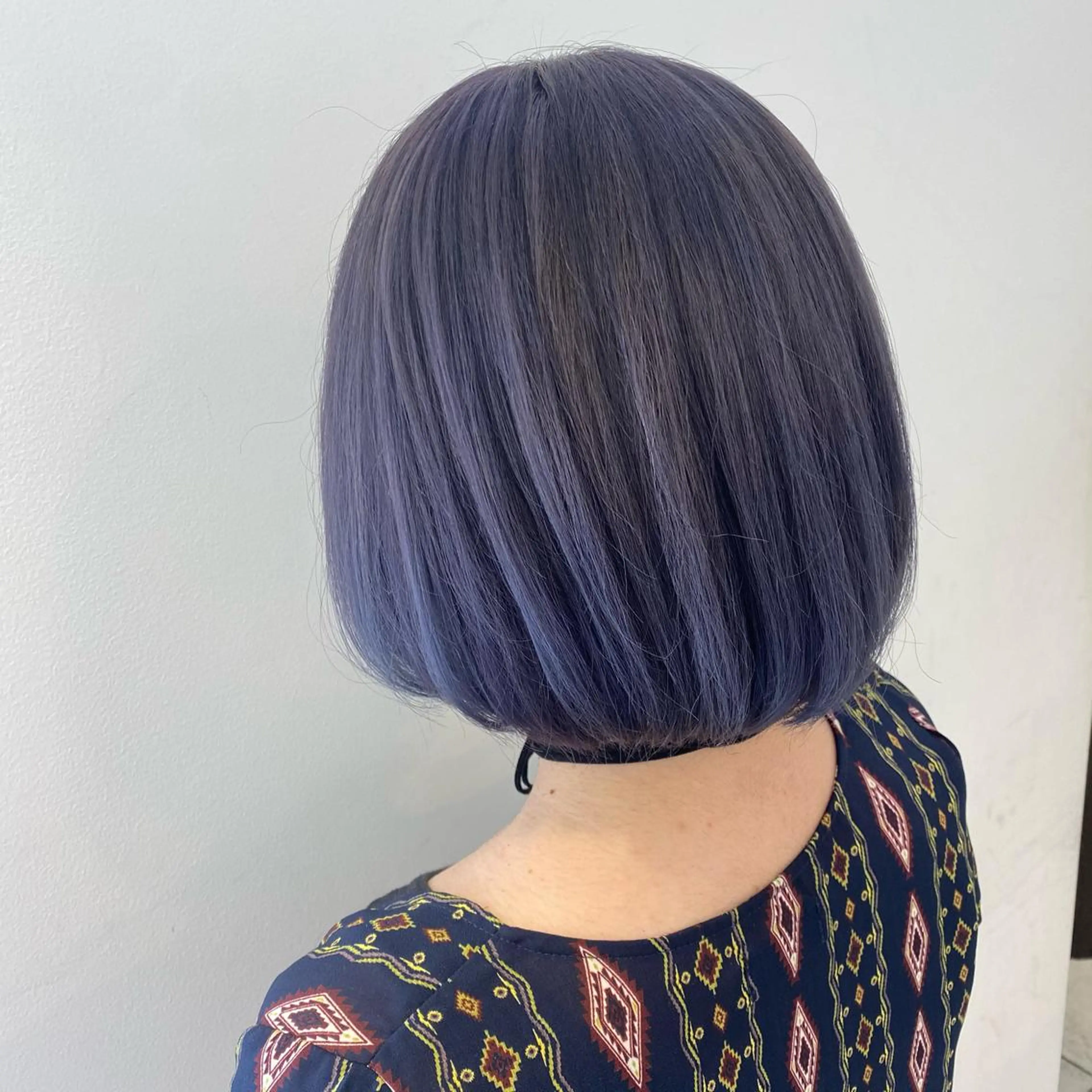 ミディアム カラー 渡邊 唯のヘアスタイル