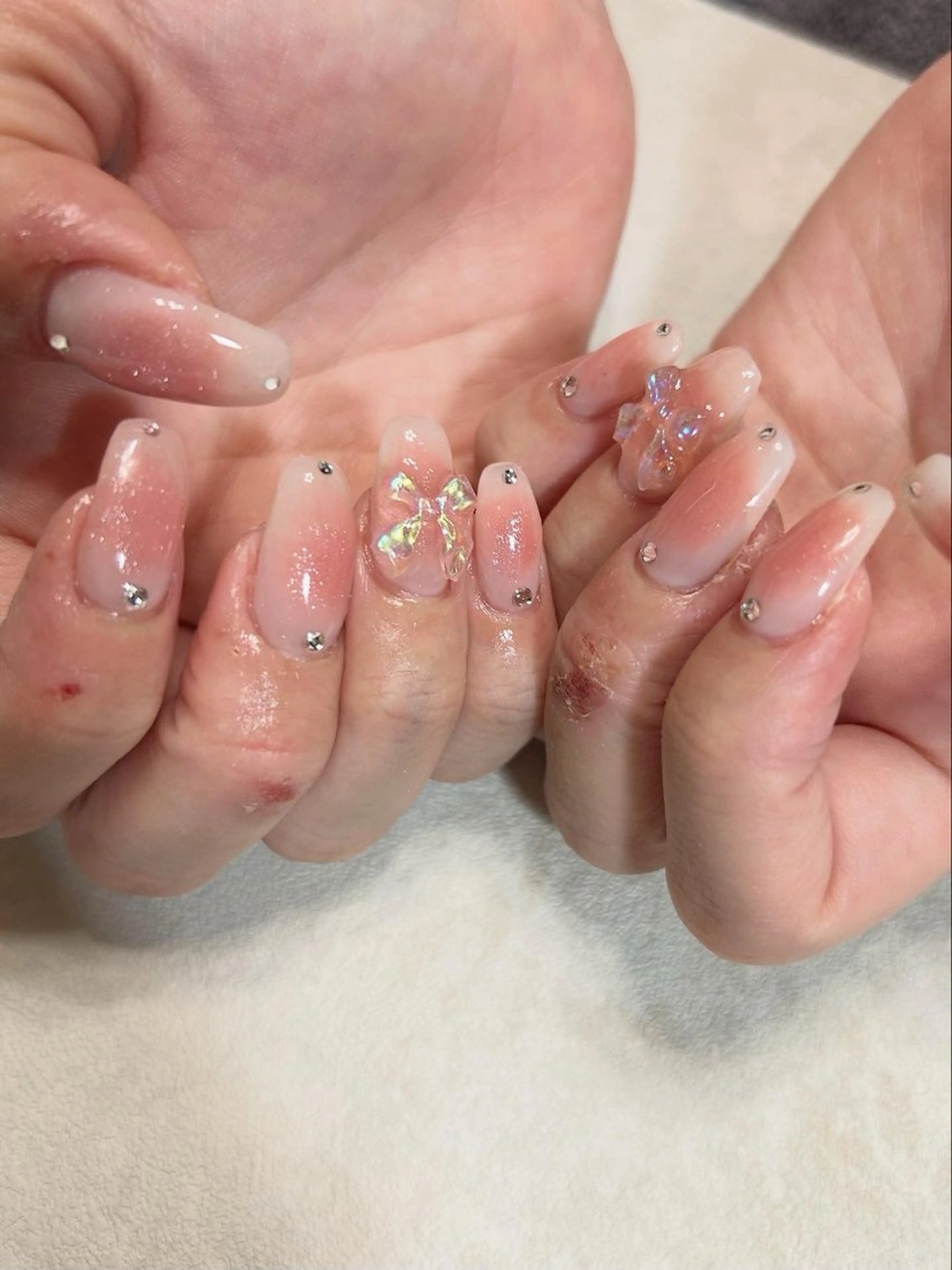 ネイル チークネイル マグネットネイル ハンドネイル フットネイル salon miii Kanekoのネイルデザイン