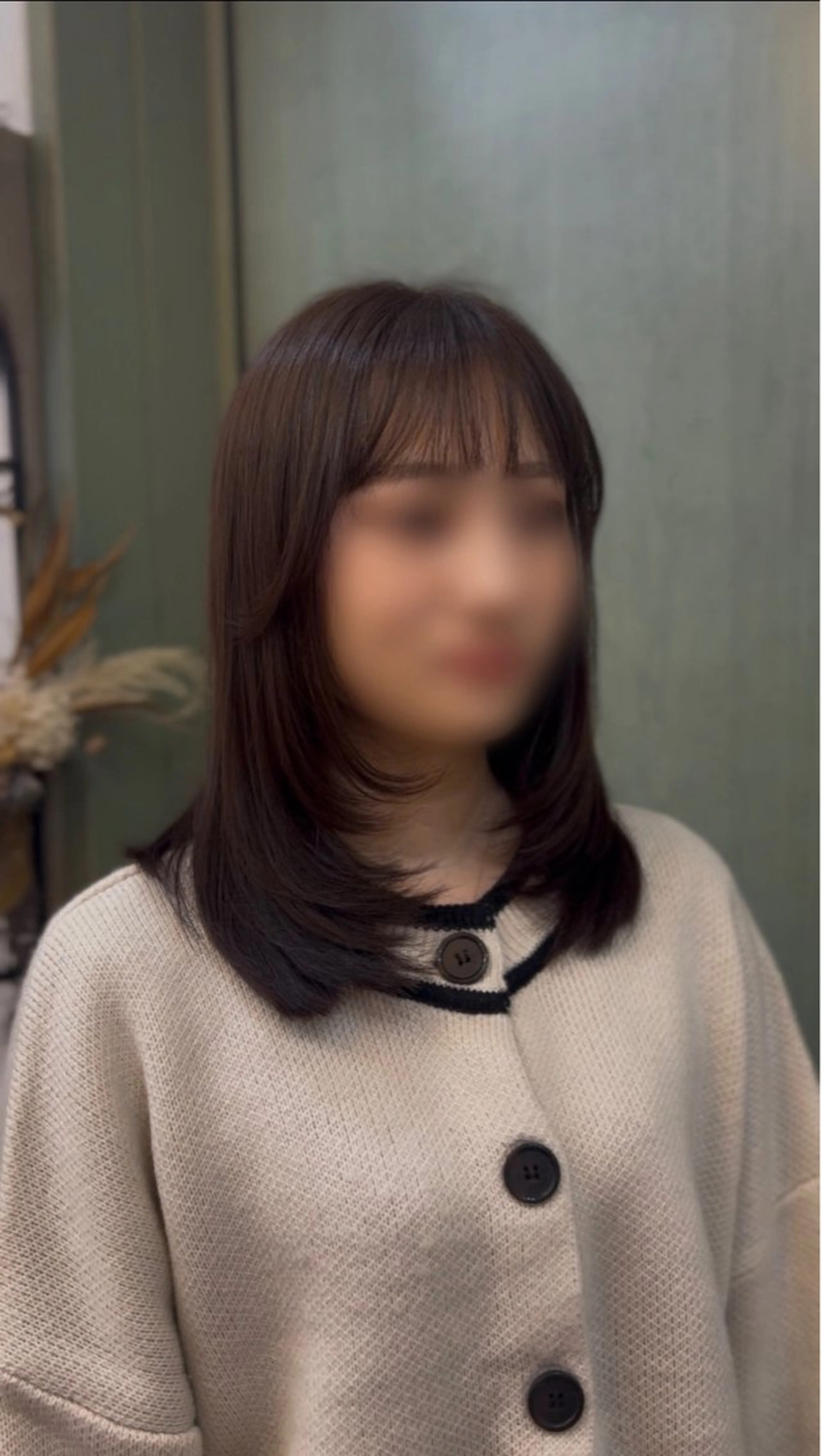 ミディアム カラー ブラウンカラー レイヤーカット ローレイヤー reco / ユメカのヘアスタイル