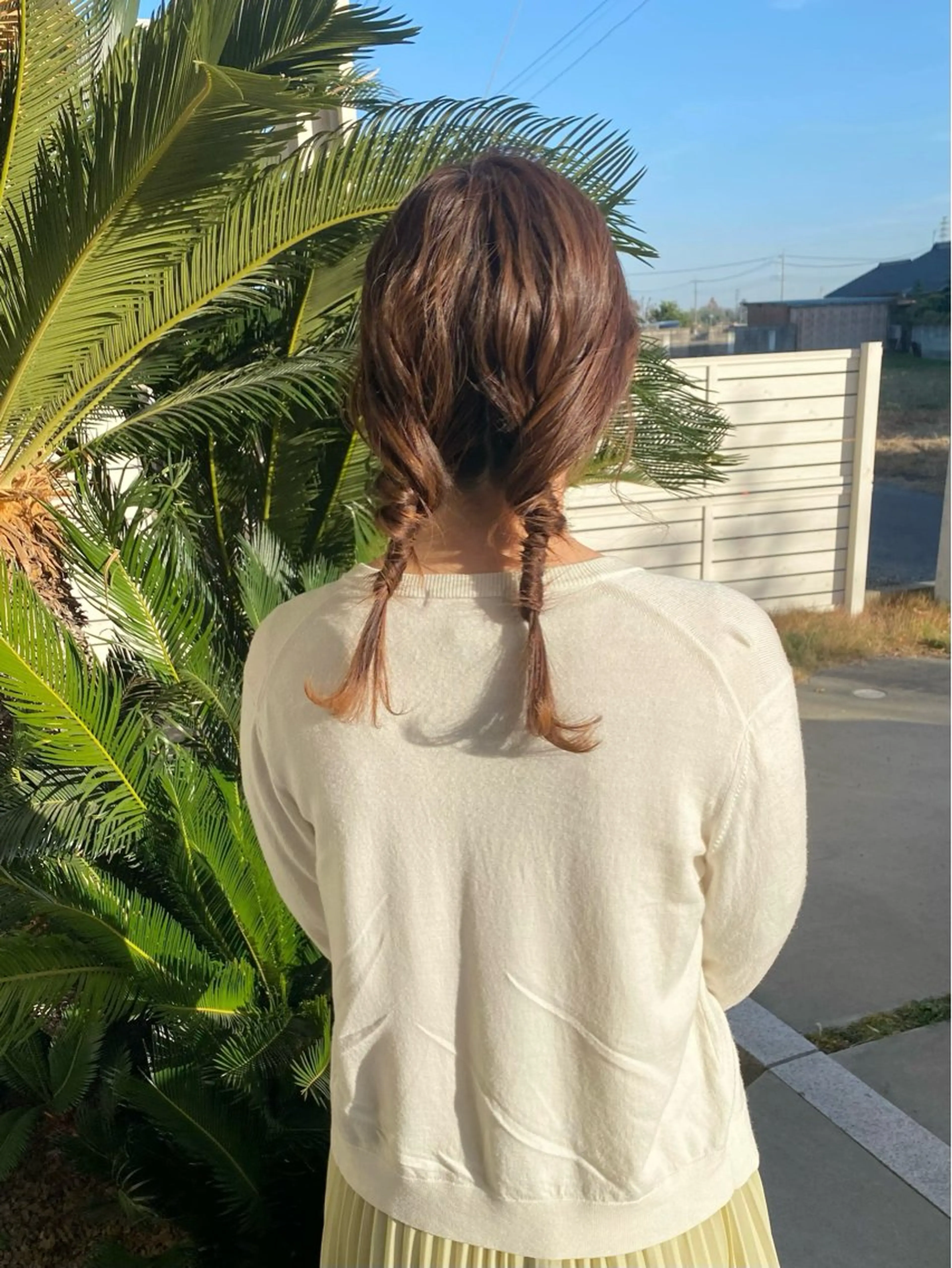 セミロング ヘアアレンジ ヘアセット 桑原 菜摘のヘアスタイル