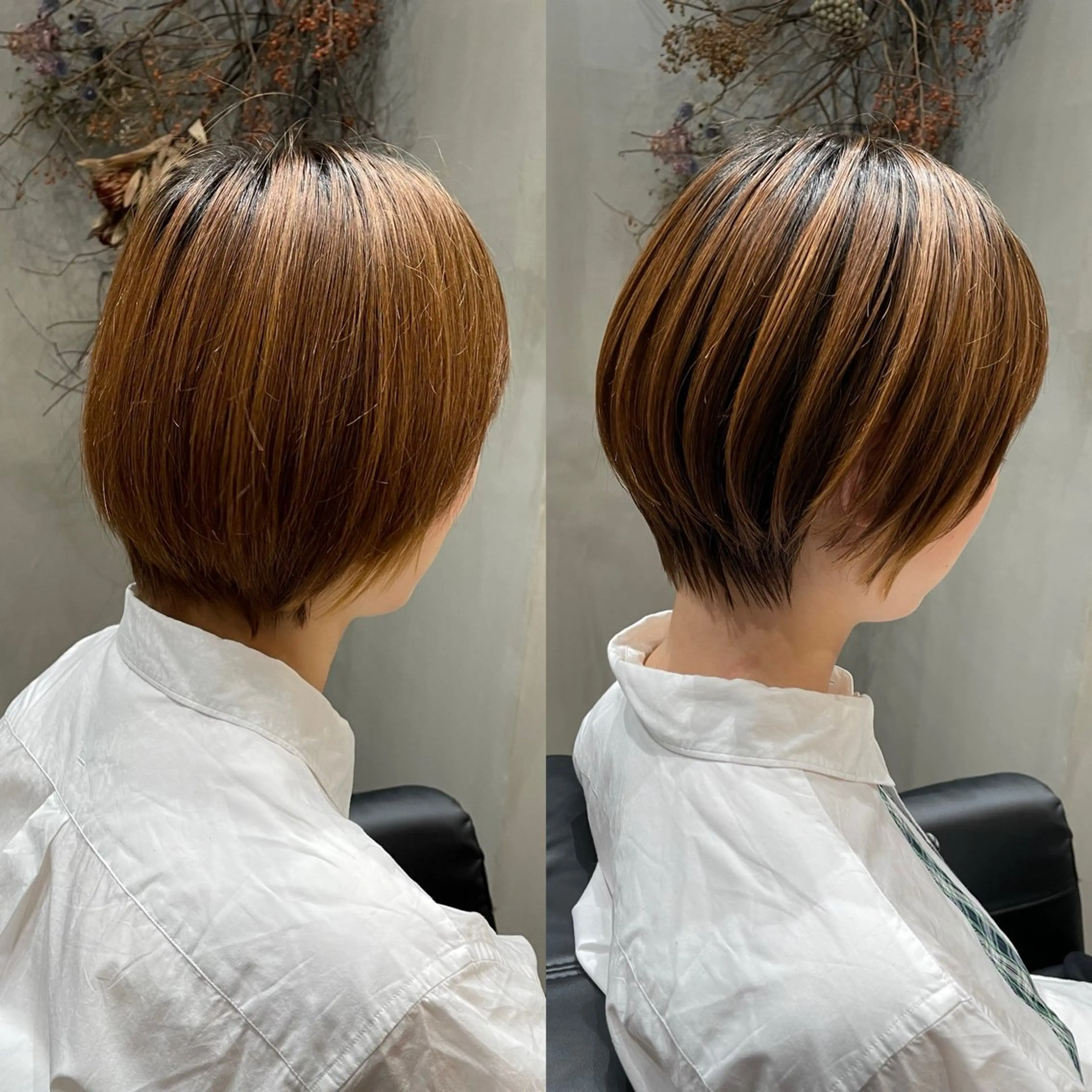 ショート カラー ショートボブ ボブ ショートヘア salon village  表参道所属・表参道/個室シェア サロン/中山優介のヘアスタイル