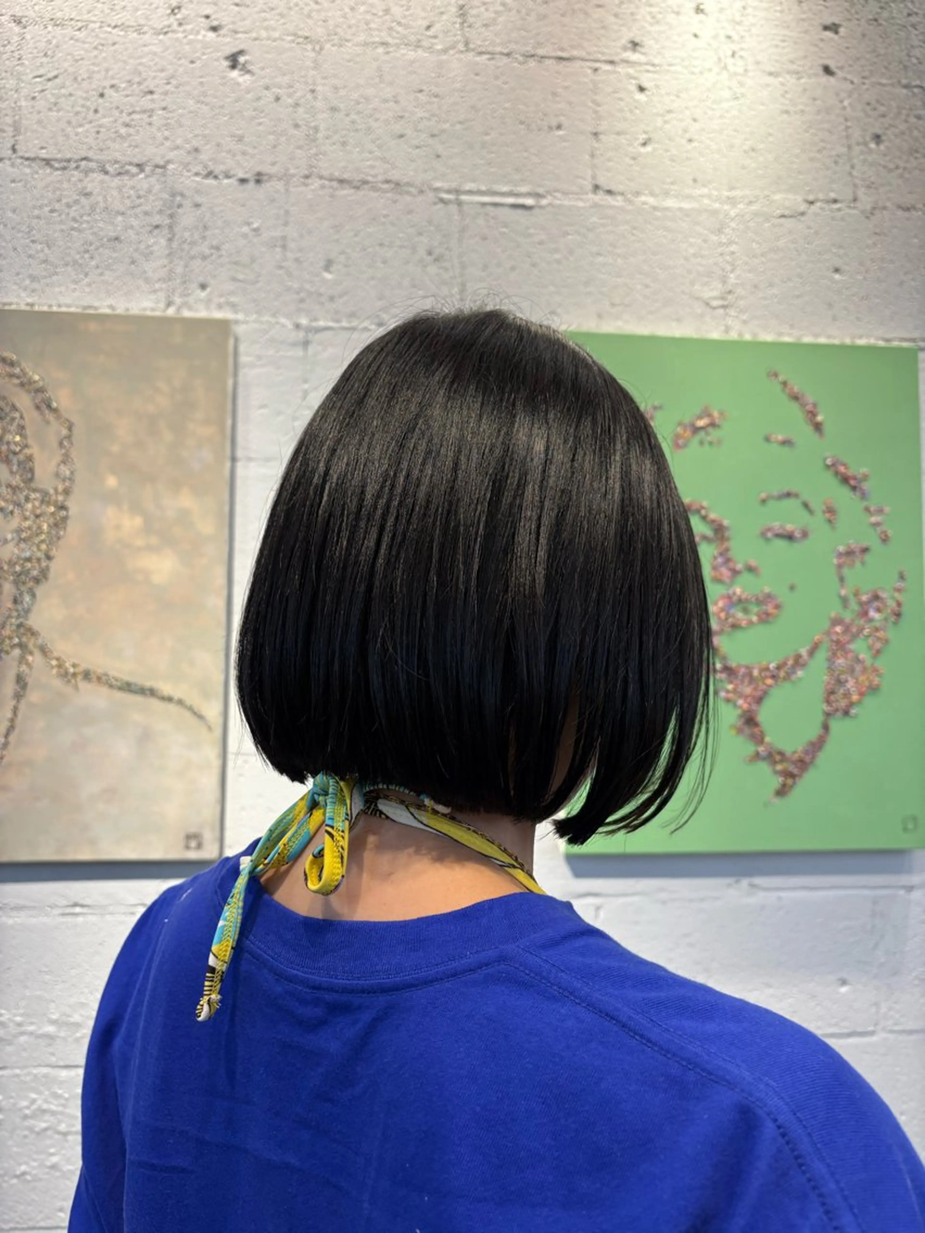 ミディアム ボブ 久貝 莉子のヘアスタイル