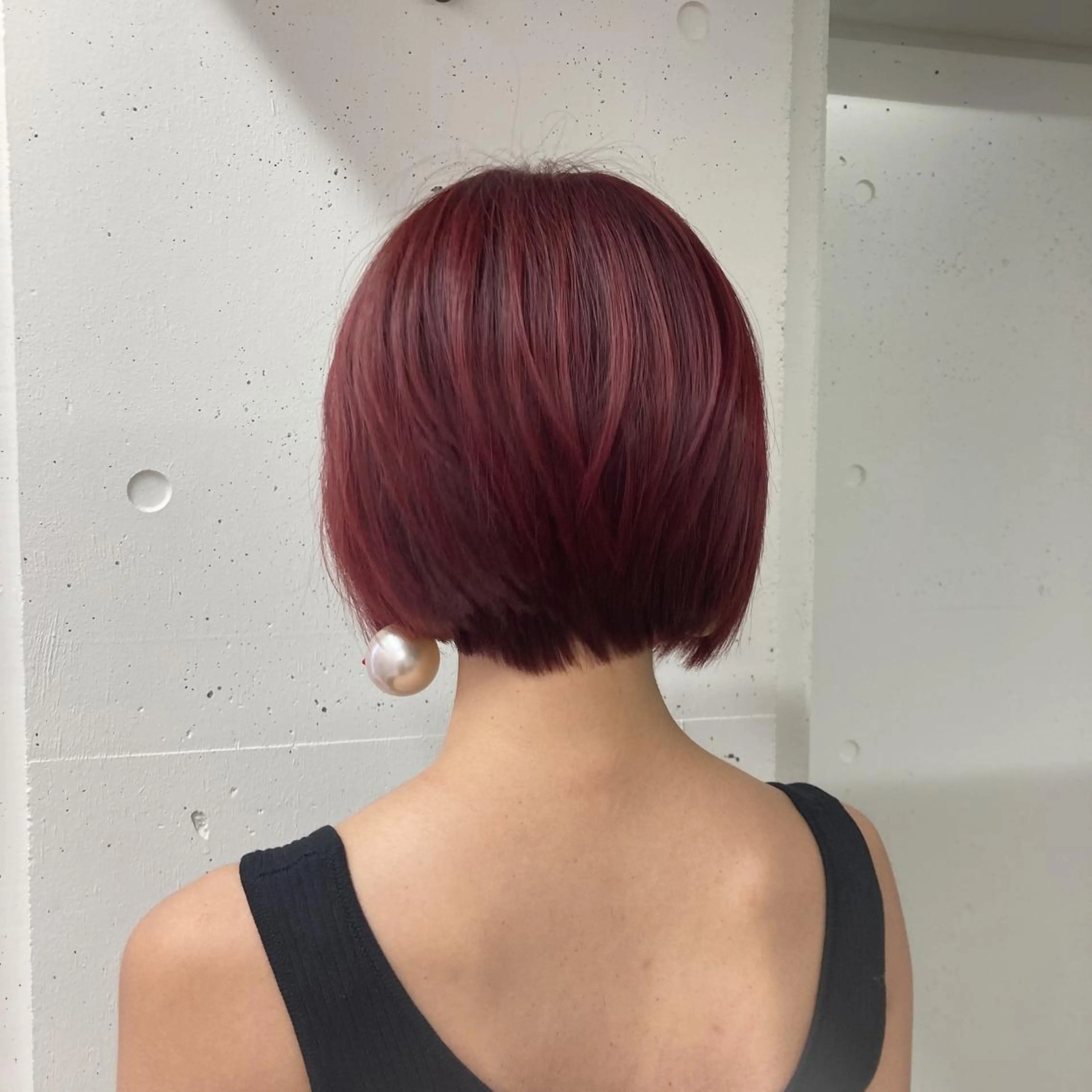 ショート カラー ブリーチ ブリーチなしカラー レッドカラー カット ヘアカラー ミルミー美容室所属・🦄💒💓齎藤 七海子🦄💒💓の眉毛・アイブロウイメージ