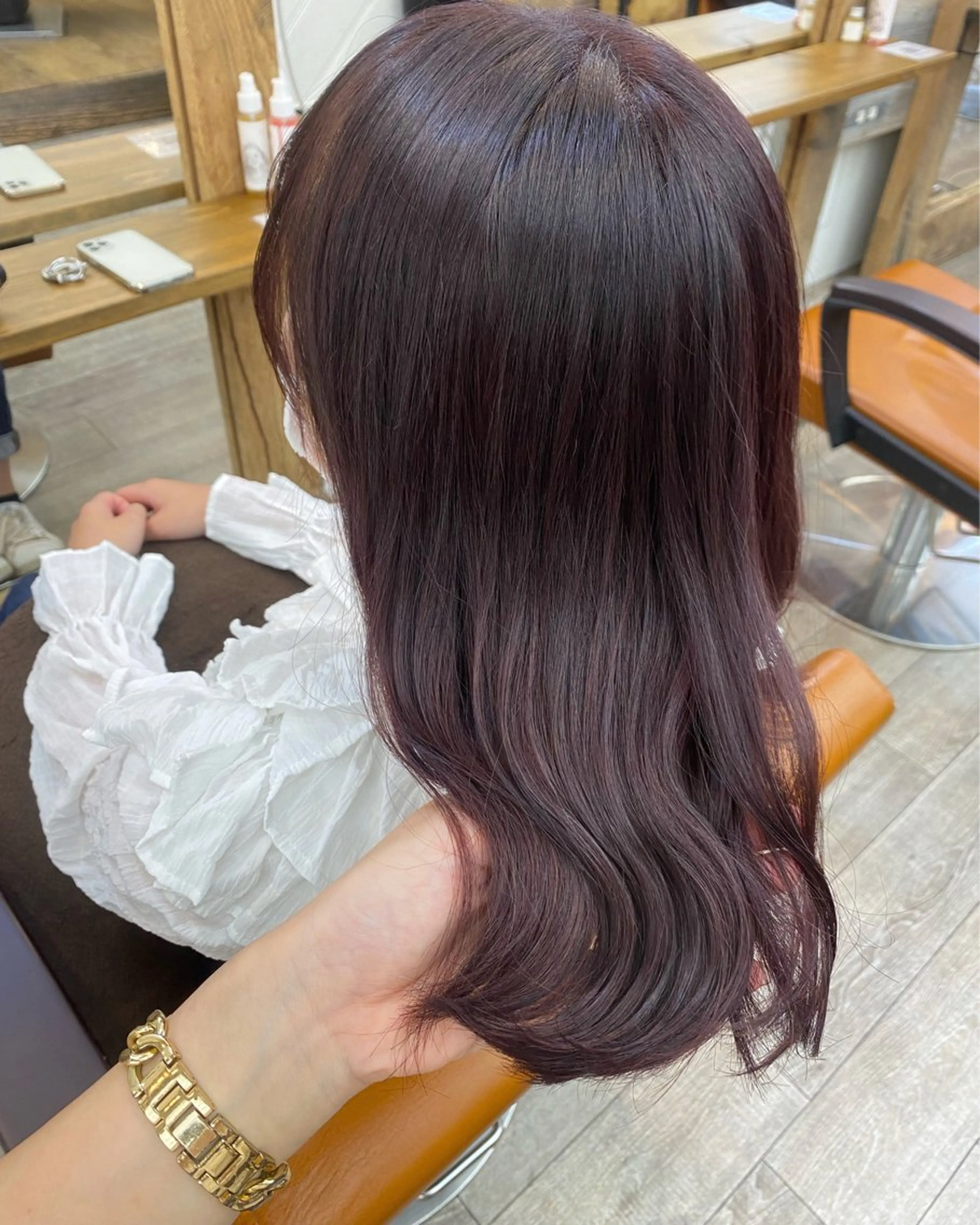 ミディアム カラー 広島/ヘアセット /ベージュ/わかなのヘアスタイル