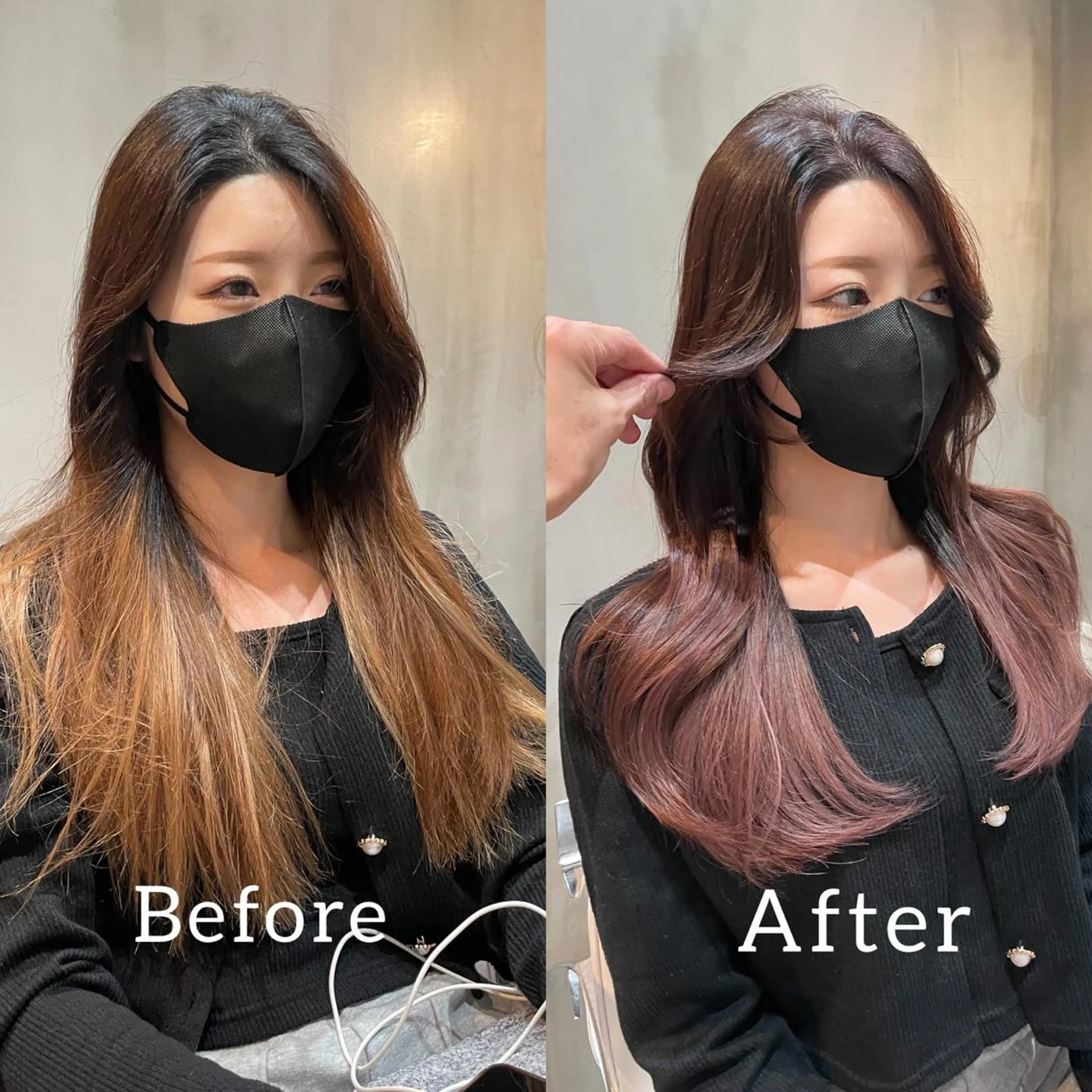 ロング くびれヘア 韓国風ヘア レイヤーカット LOMA🇰🇷 銀座クボタのヘアスタイル