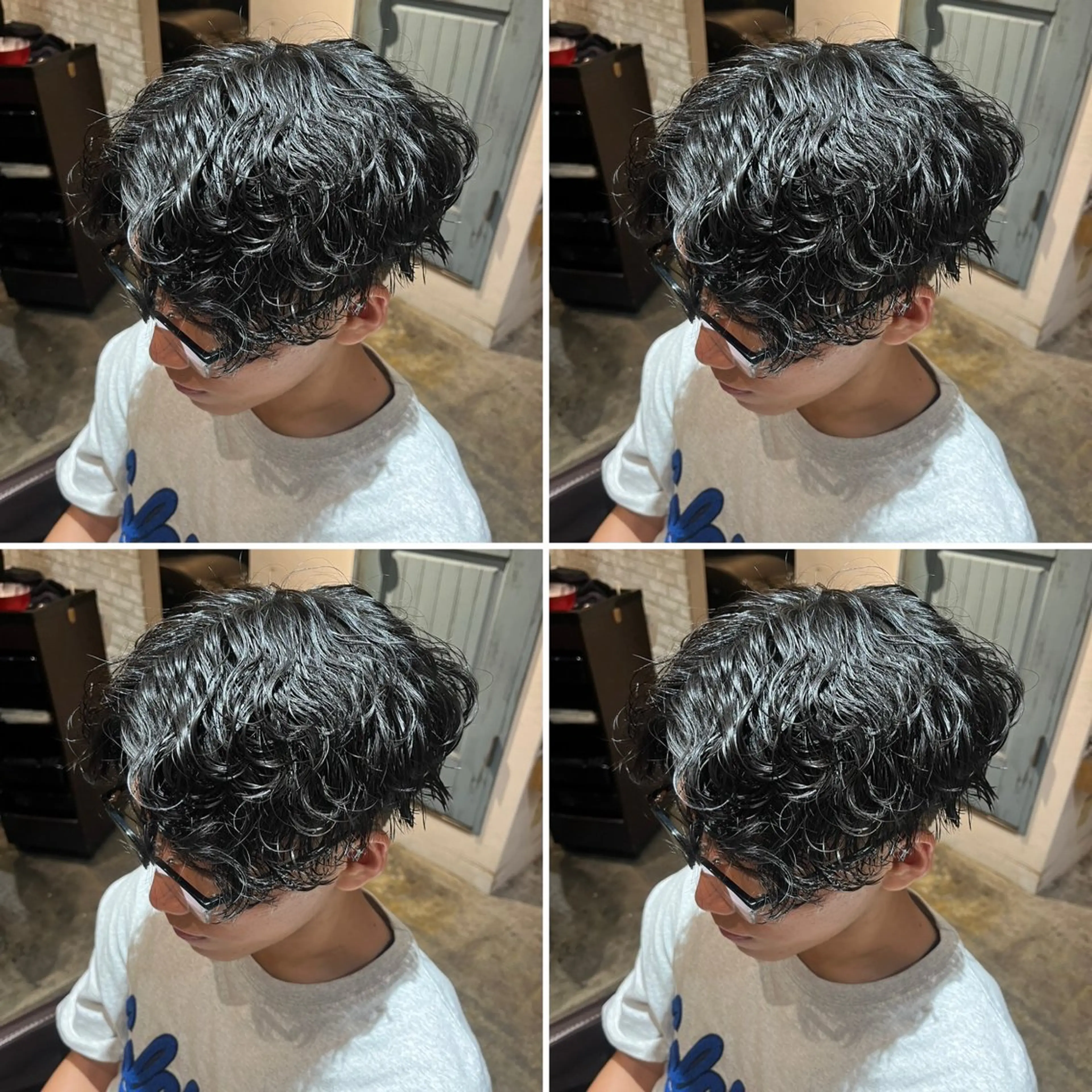 パーマ メンズ カット パーマ トリートメント ヘアセット 💈メンズパーマ特化 店長望月謙二郎💈のヘアスタイル