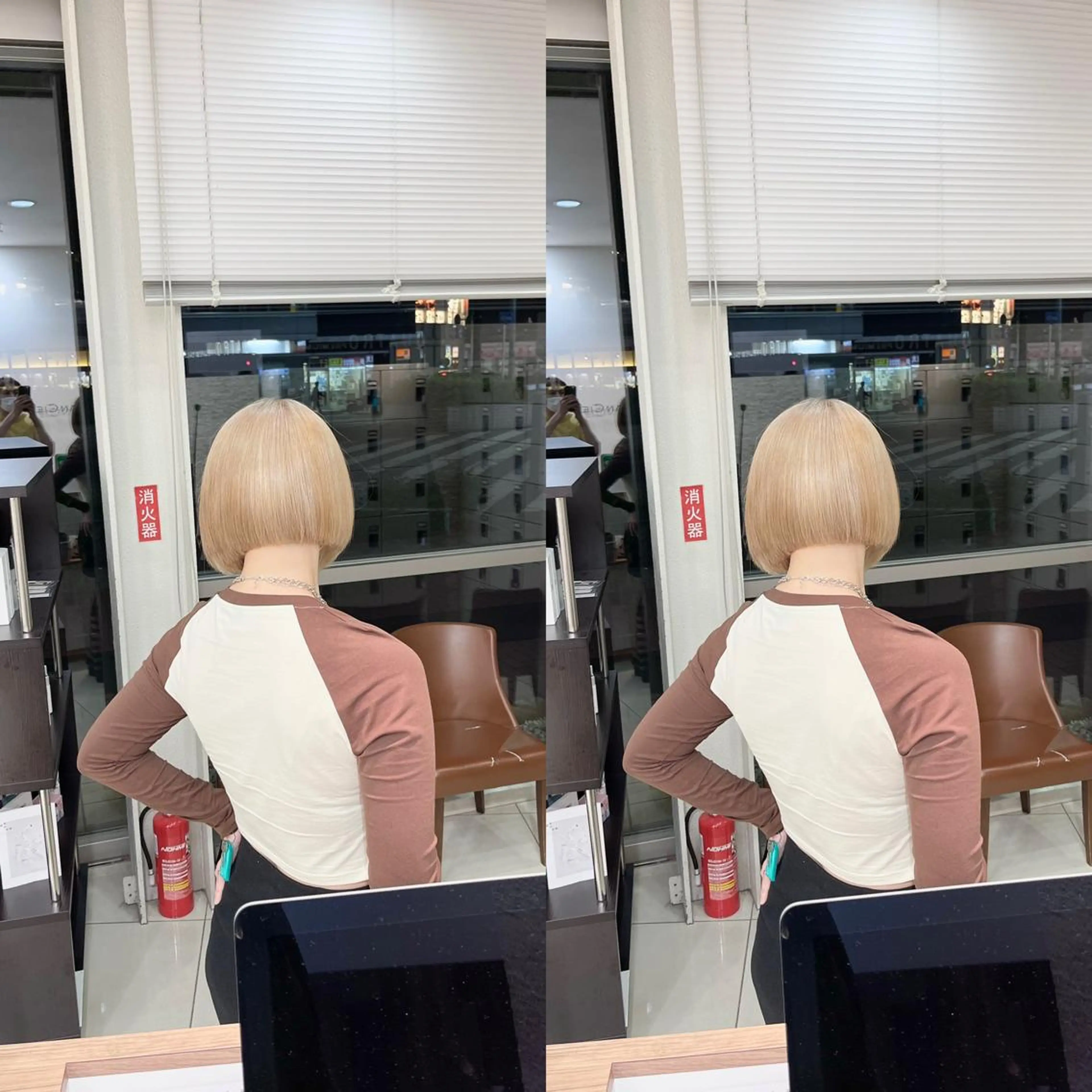 ショート カット ヘアカラー トリートメント Y Uのヘアスタイル