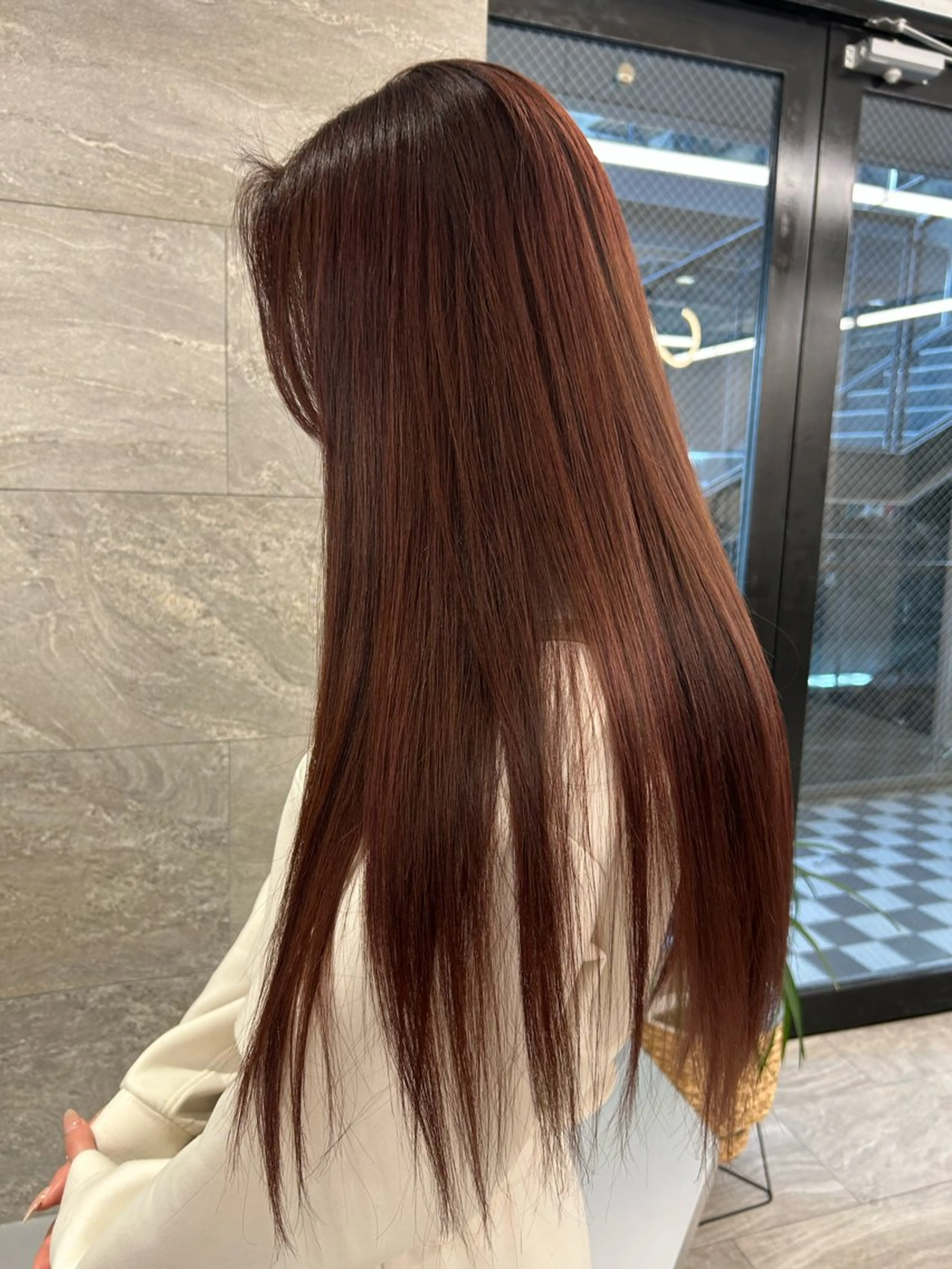 ロング カラー 🩵ツヤツヤ透明感 カラーMIYU🩵のヘアスタイル