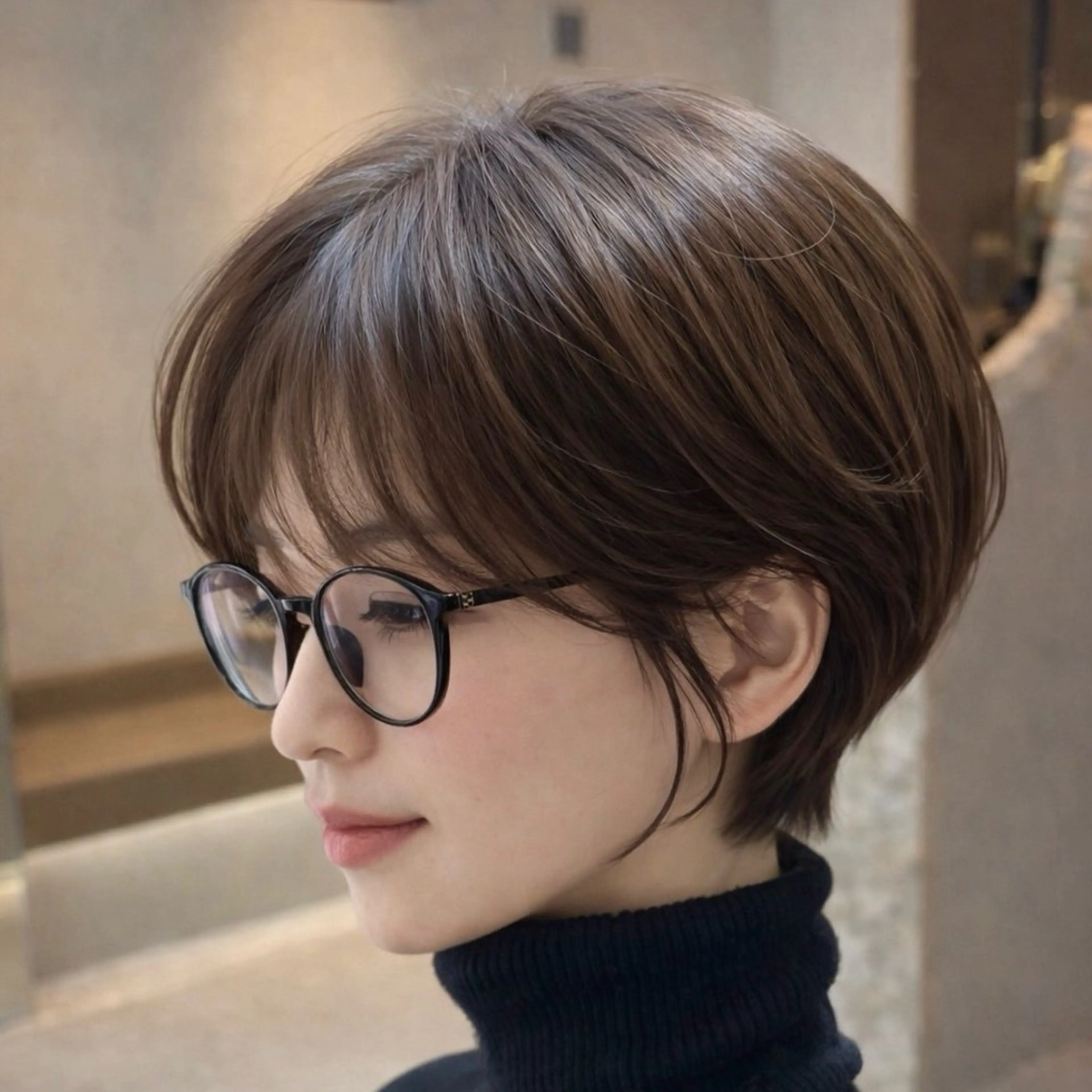 ショート カット ヘアカラー トリートメント ウメダナオヤ/ くびれヘア✨のヘアスタイル