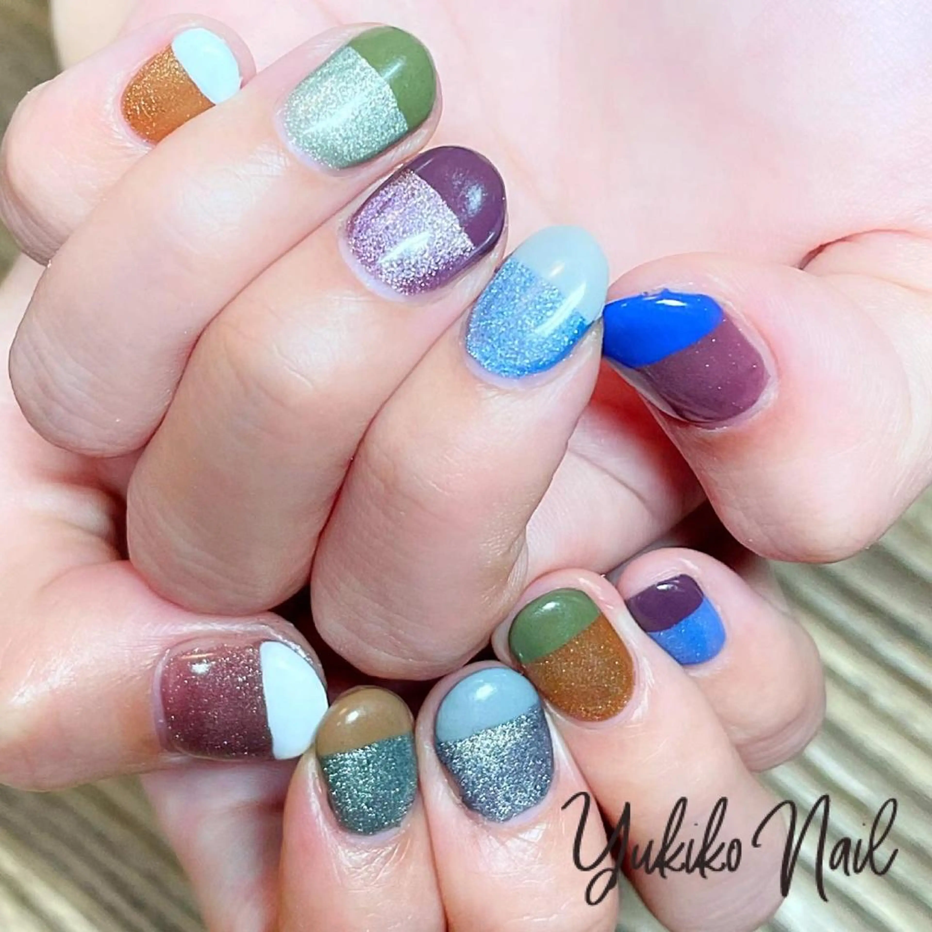 ネイル フレンチネイル マグネットネイル 持ち込み ハンドネイル ユキコ ネイルのネイルデザイン