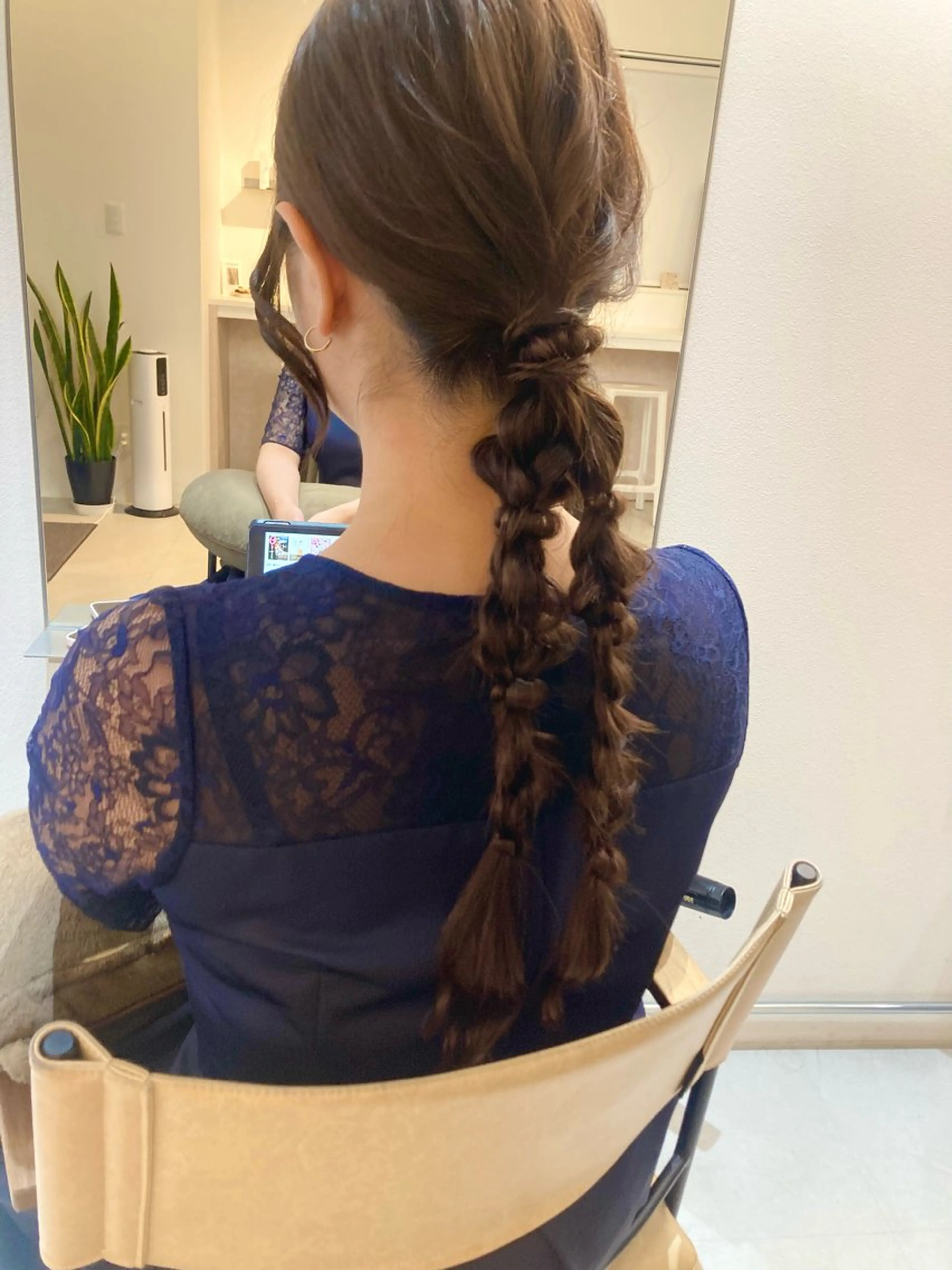 ロング ヘアセット ✨色持ちの良い艶 カラー✨蟹江真世のヘアスタイル