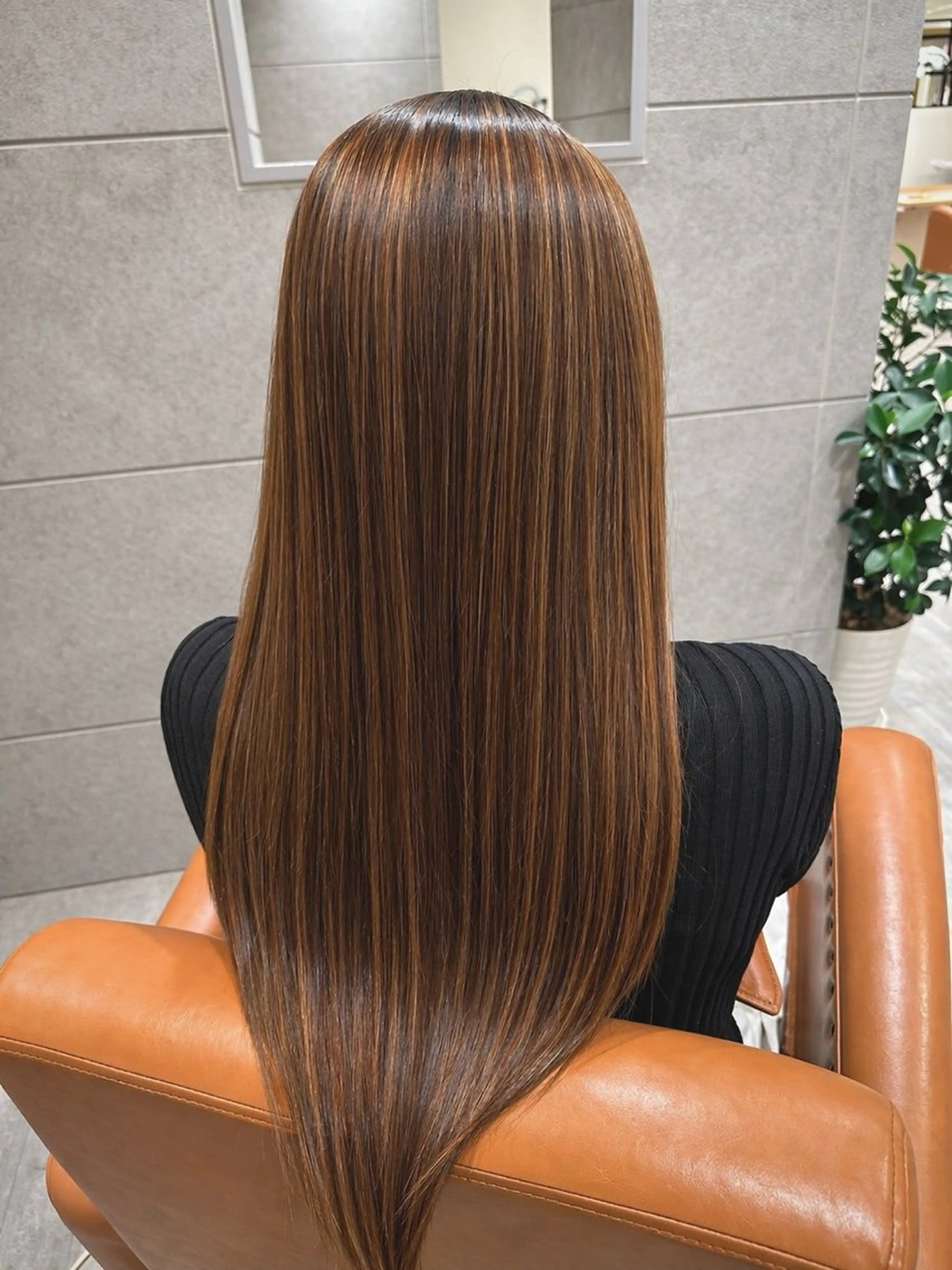 ロング 縮毛矯正 トリートメント 矢澤涼夏 🎀ツヤ髪のヘアスタイル