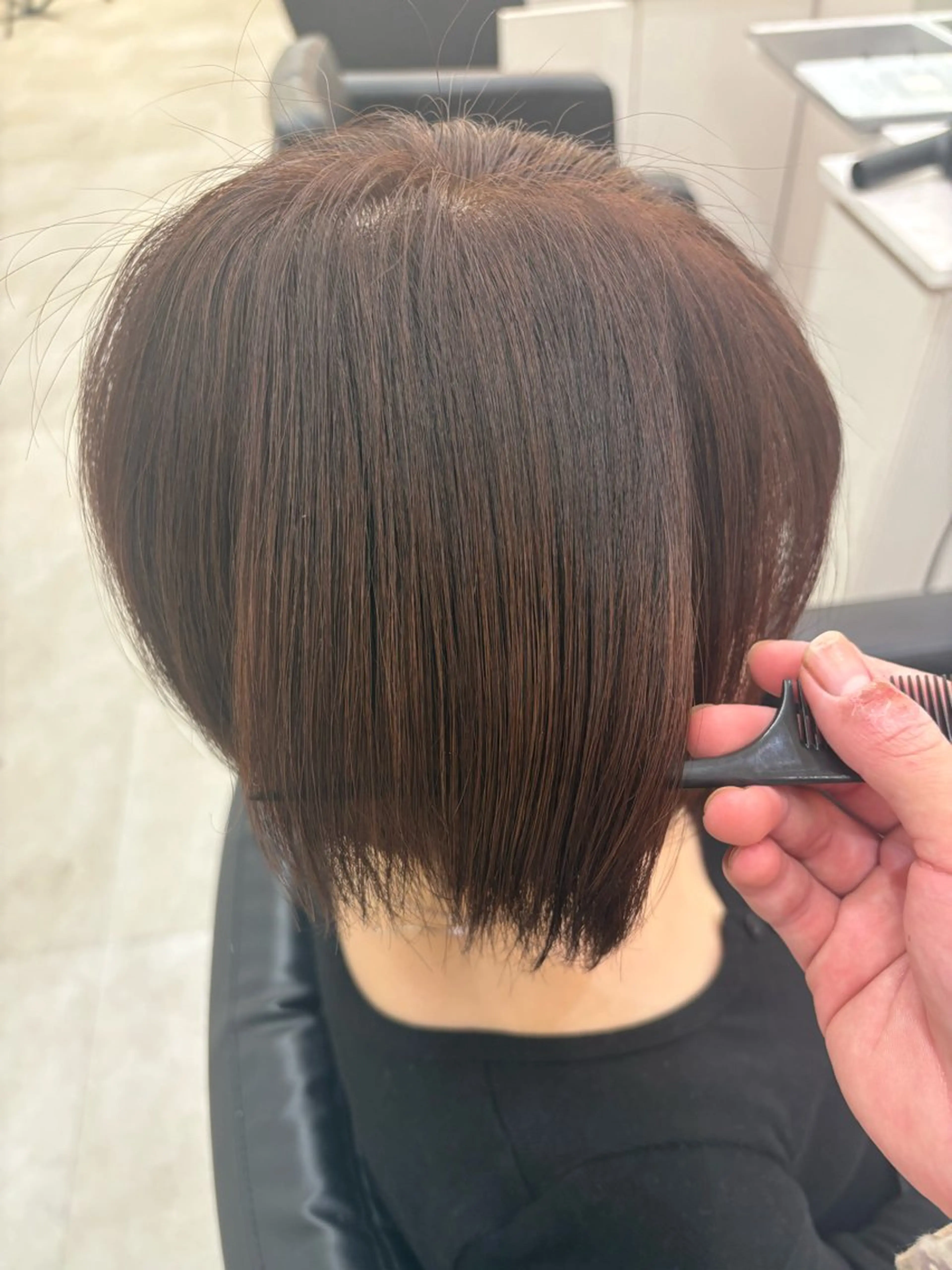 ショート 縮毛矯正 冨江 弘貴のヘアスタイル