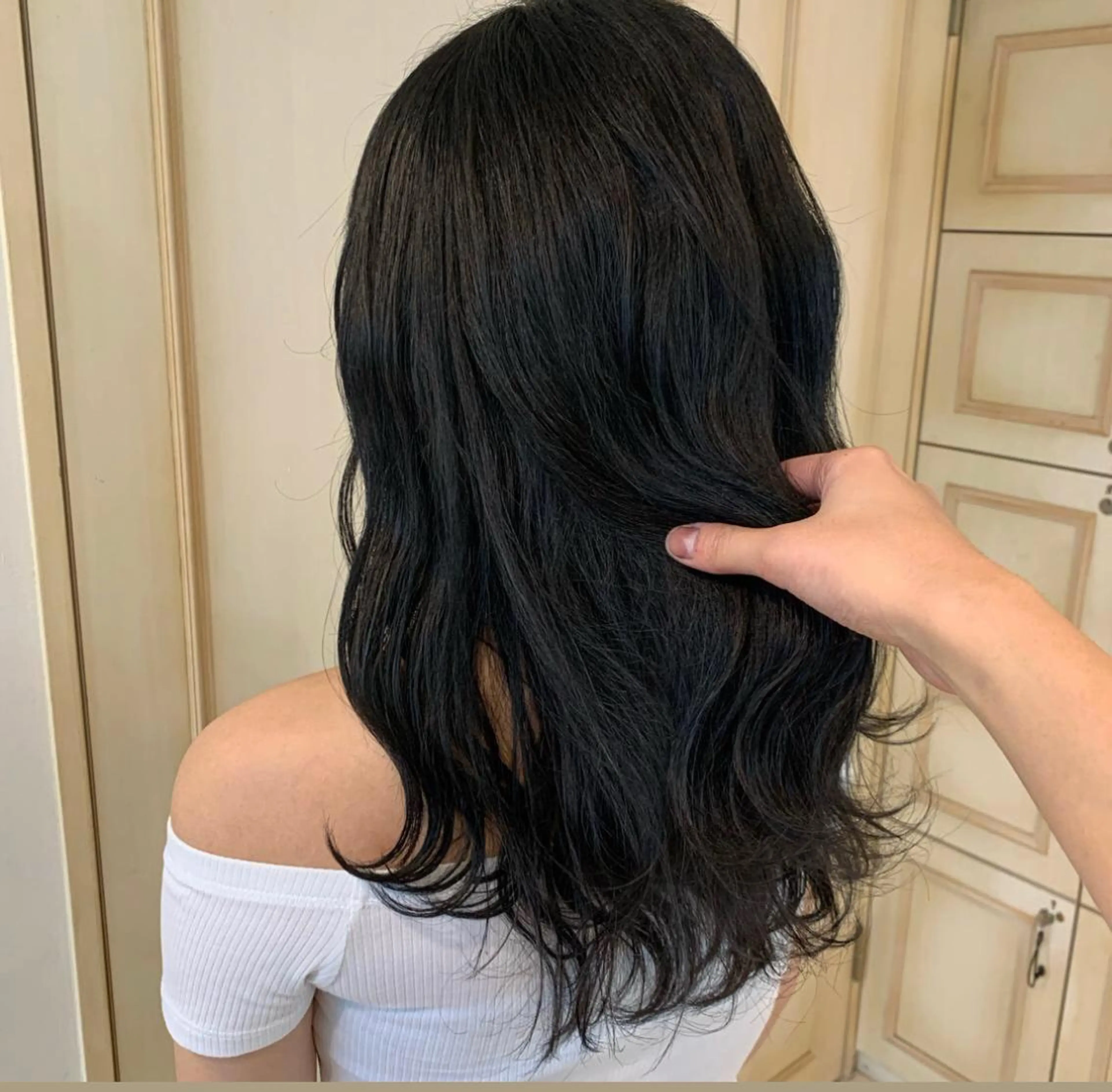 ロング カラー ヘアアレンジ 海外レイヤー鯉渕 【海外風メンズも◎】のヘアスタイル