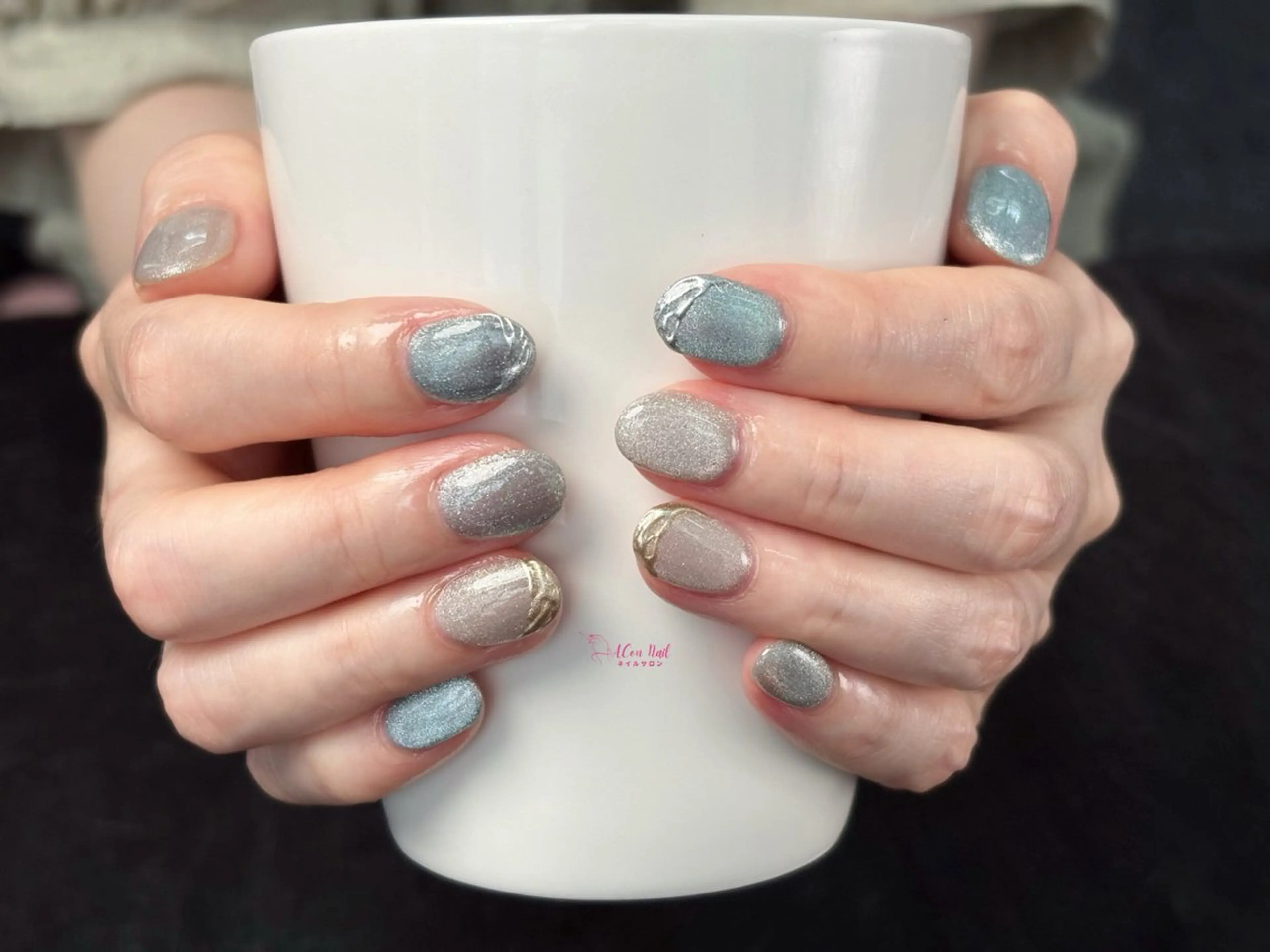 ネイル 桜ネイル 長さ出し フラワーネイル フレンチネイル ジェルネイル ハンドネイル ACon NailSalonのネイルデザイン