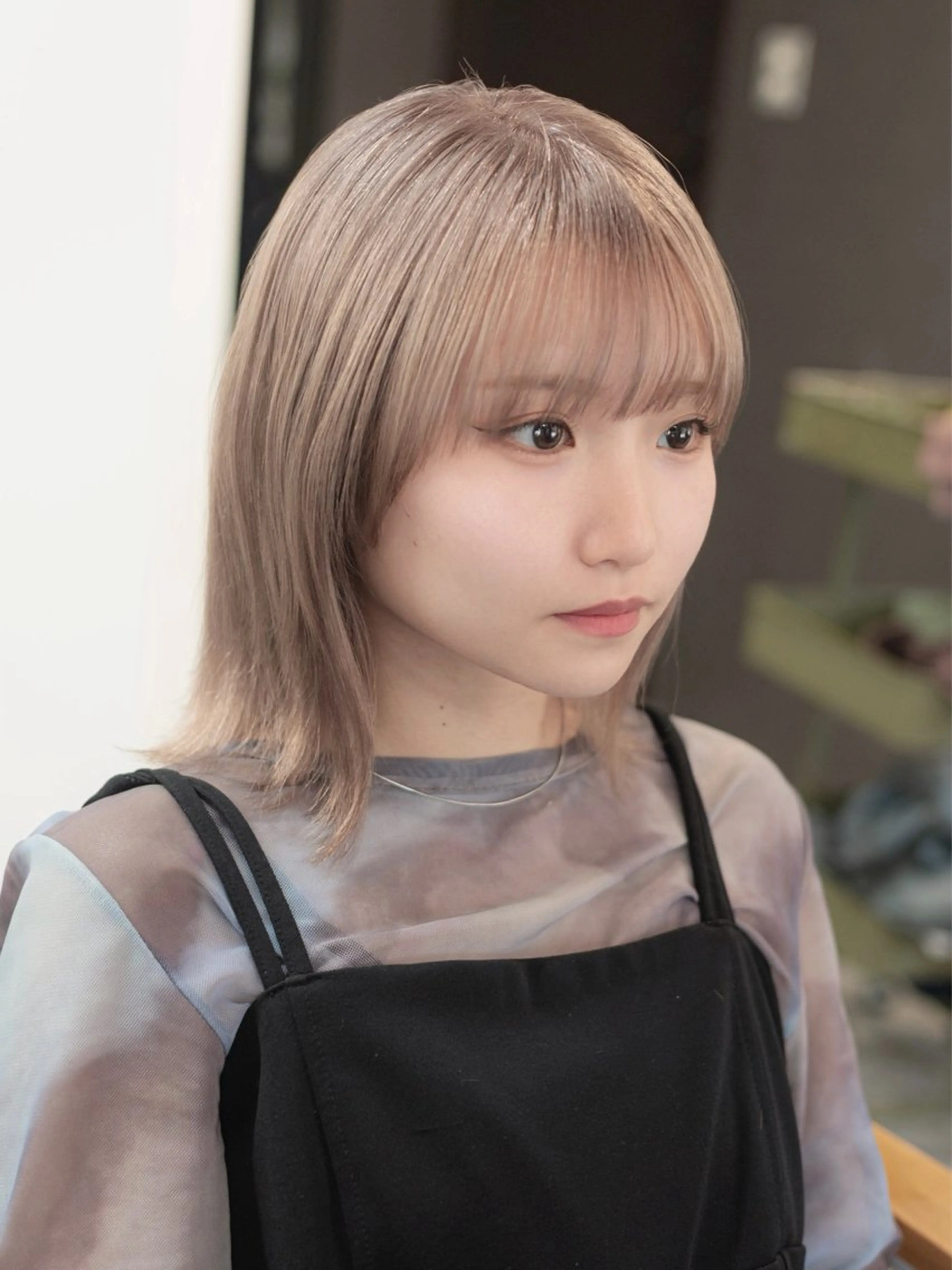 ミディアム ショート/ボブ ハイトーン❤️原航平のヘアスタイル