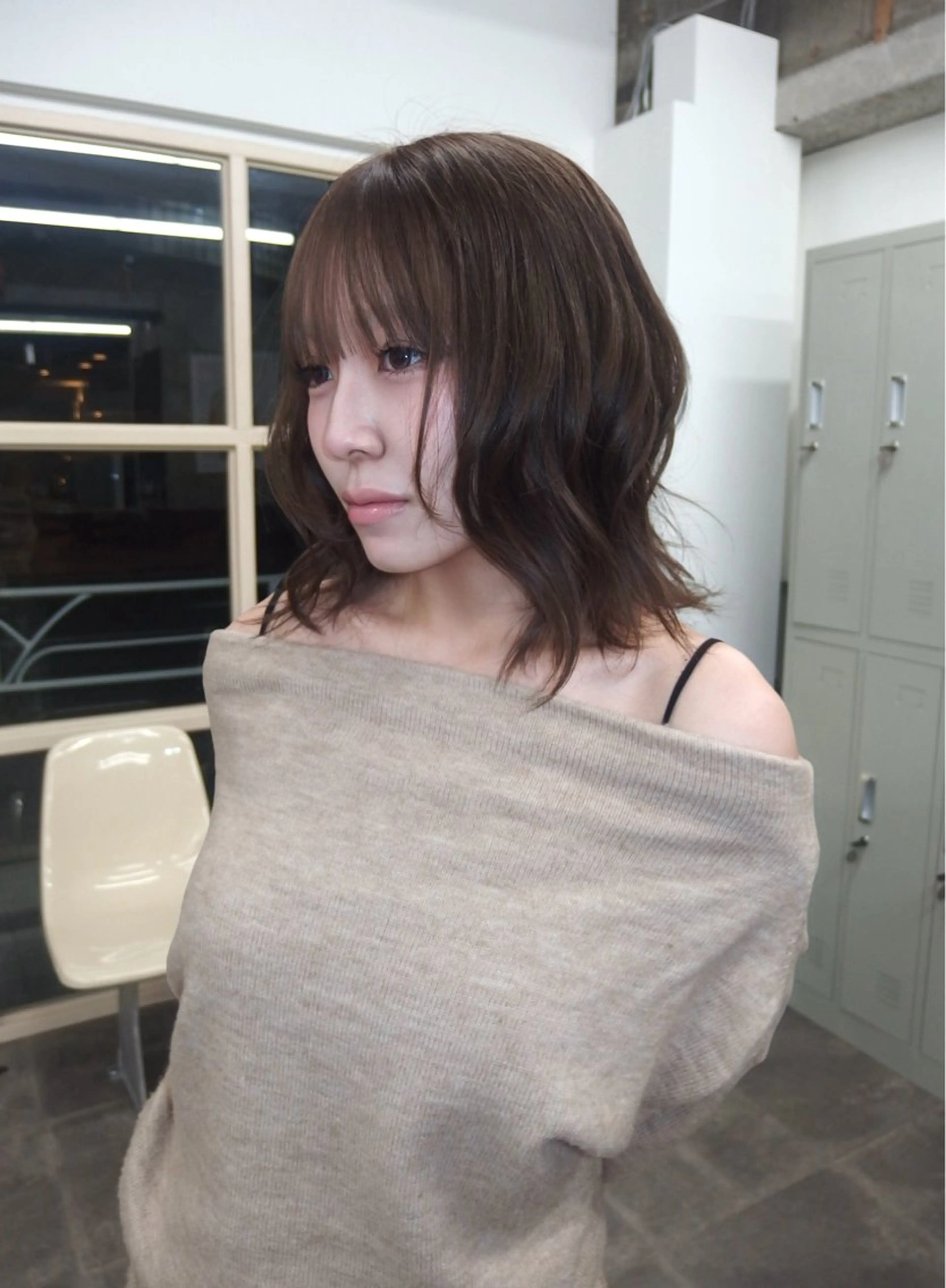 ミディアム カラー ブラウンカラー 水野谷遥/ハイトーン /カラーモデル🎀のヘアスタイル