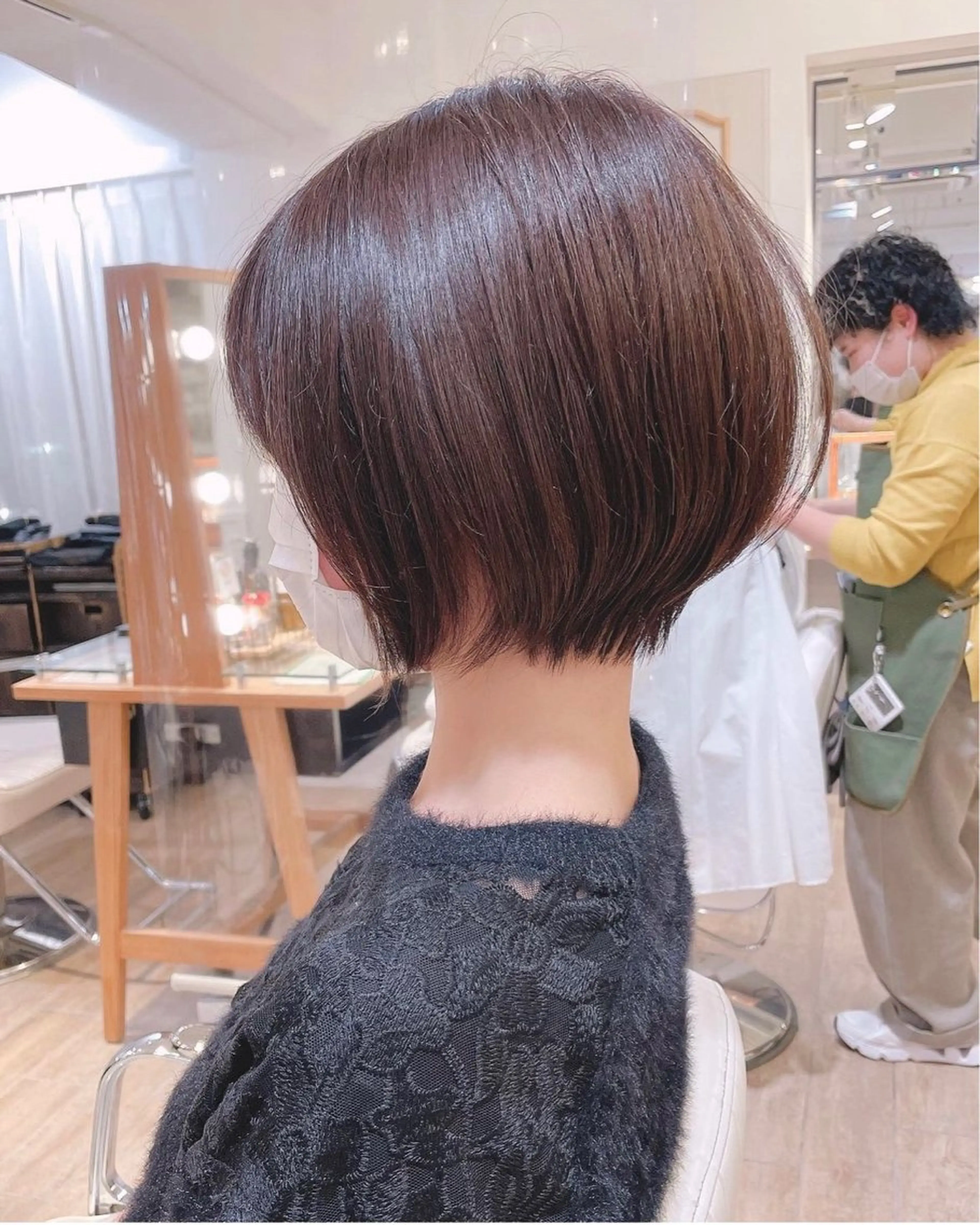 ショート ショートボブ ボブ ショートヘア ボブ ブリーチ/miinaのヘアスタイル