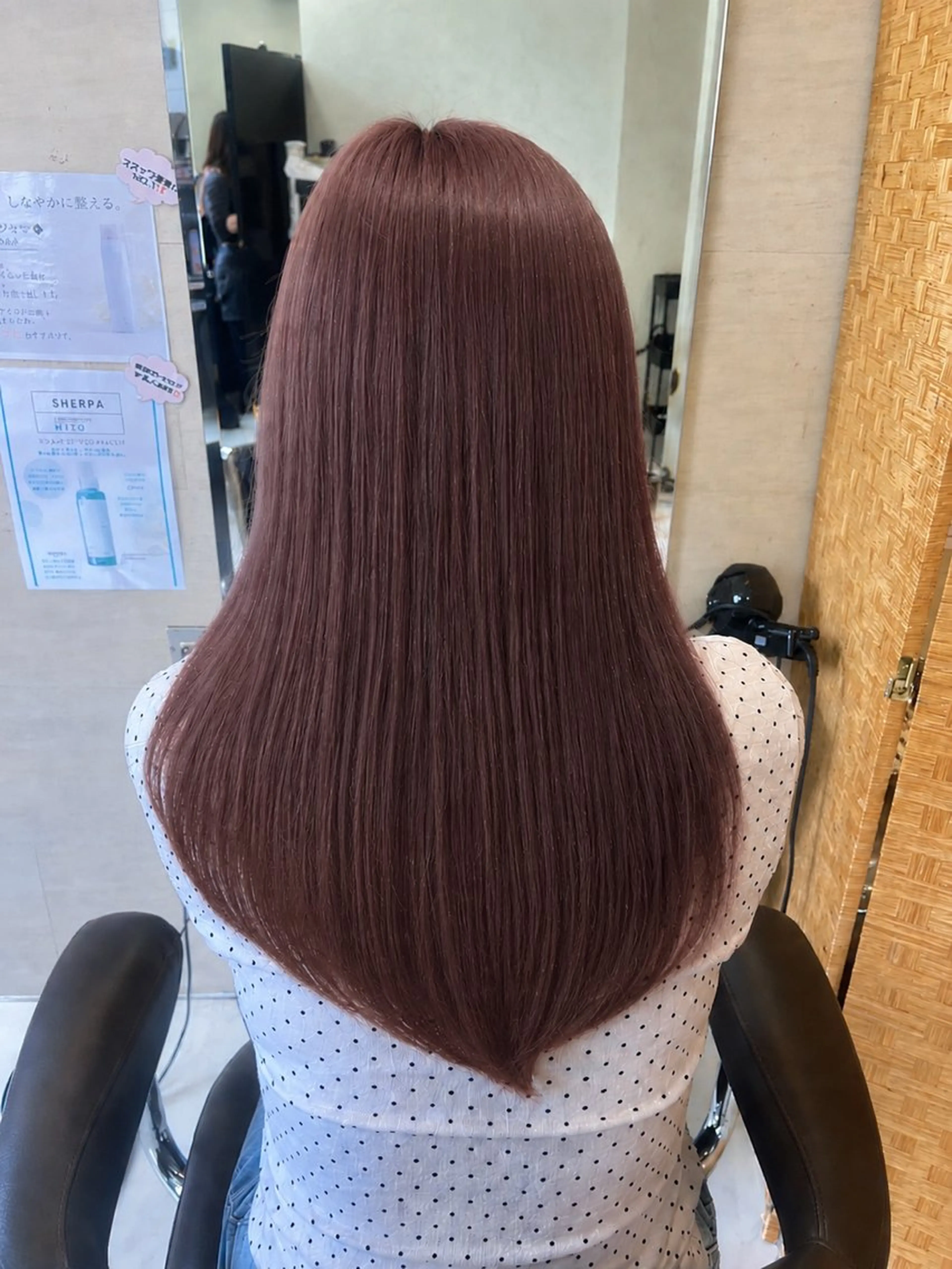 ロング ピンクブラウン ヘアカラー 池袋/カラーモデル 🫧SAIKA🫧のヘアスタイル