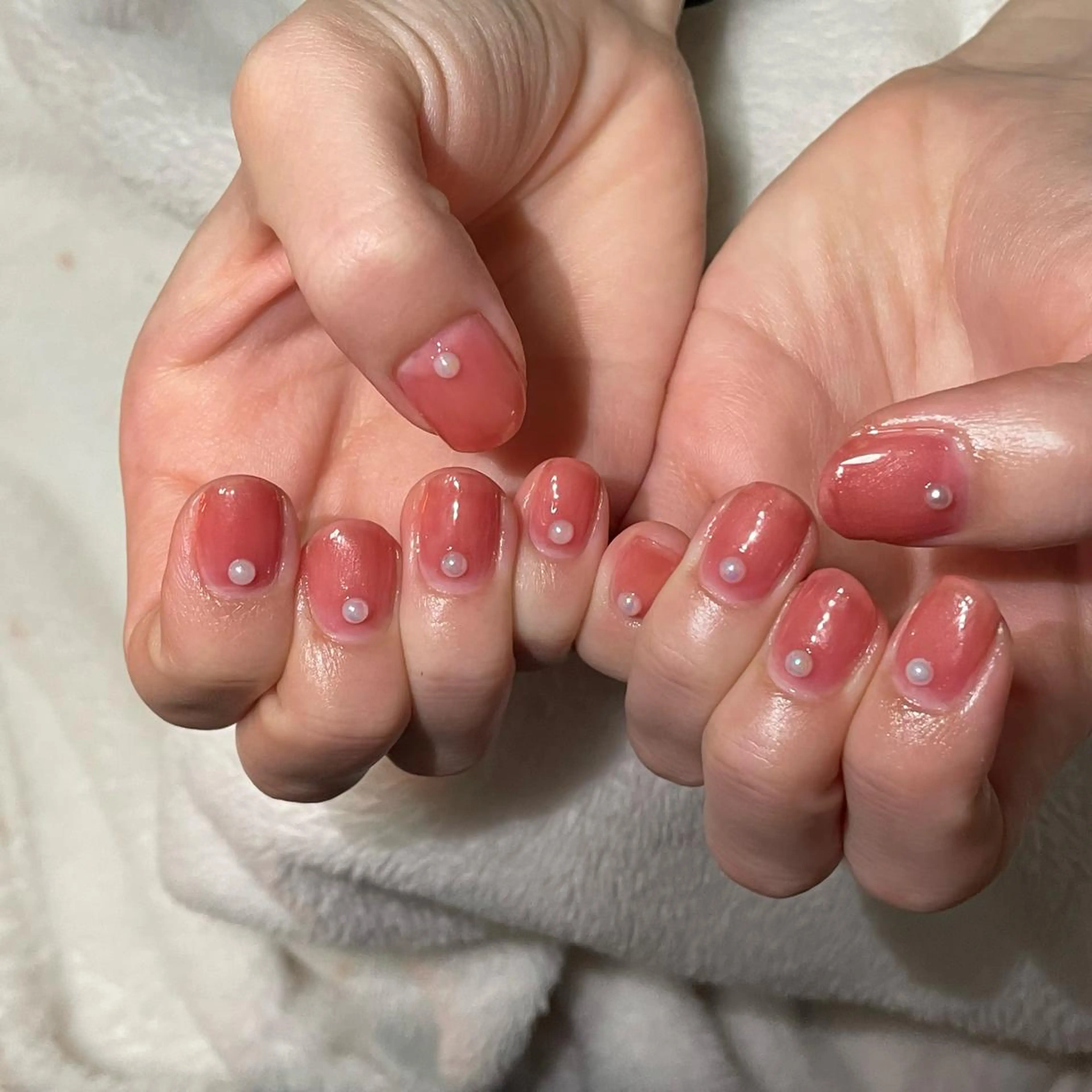 ネイル ワンカラーネイル はつね ♡のネイルデザイン